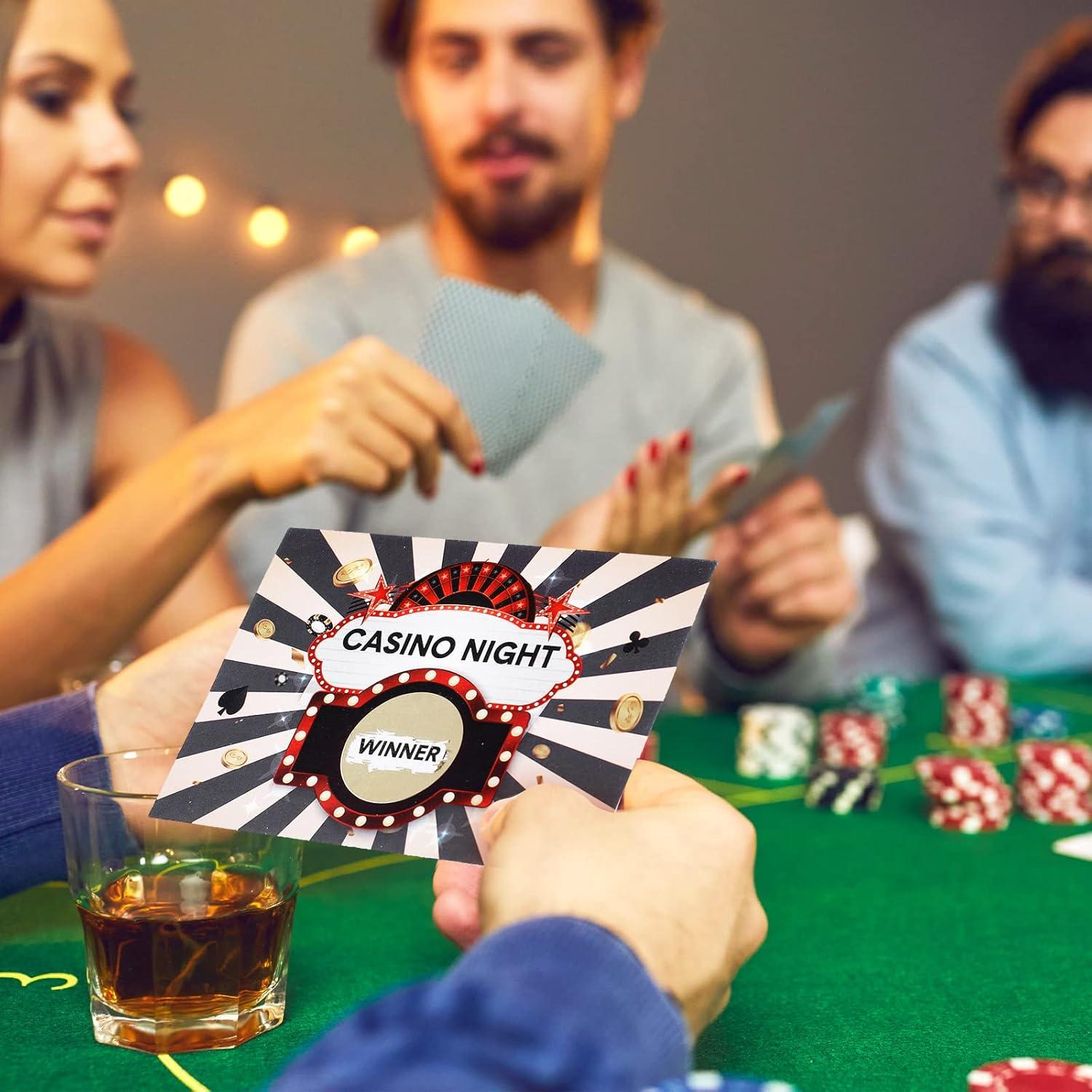 Tarjetas de Rascar Colarr 150 Piezas Fiesta Casino