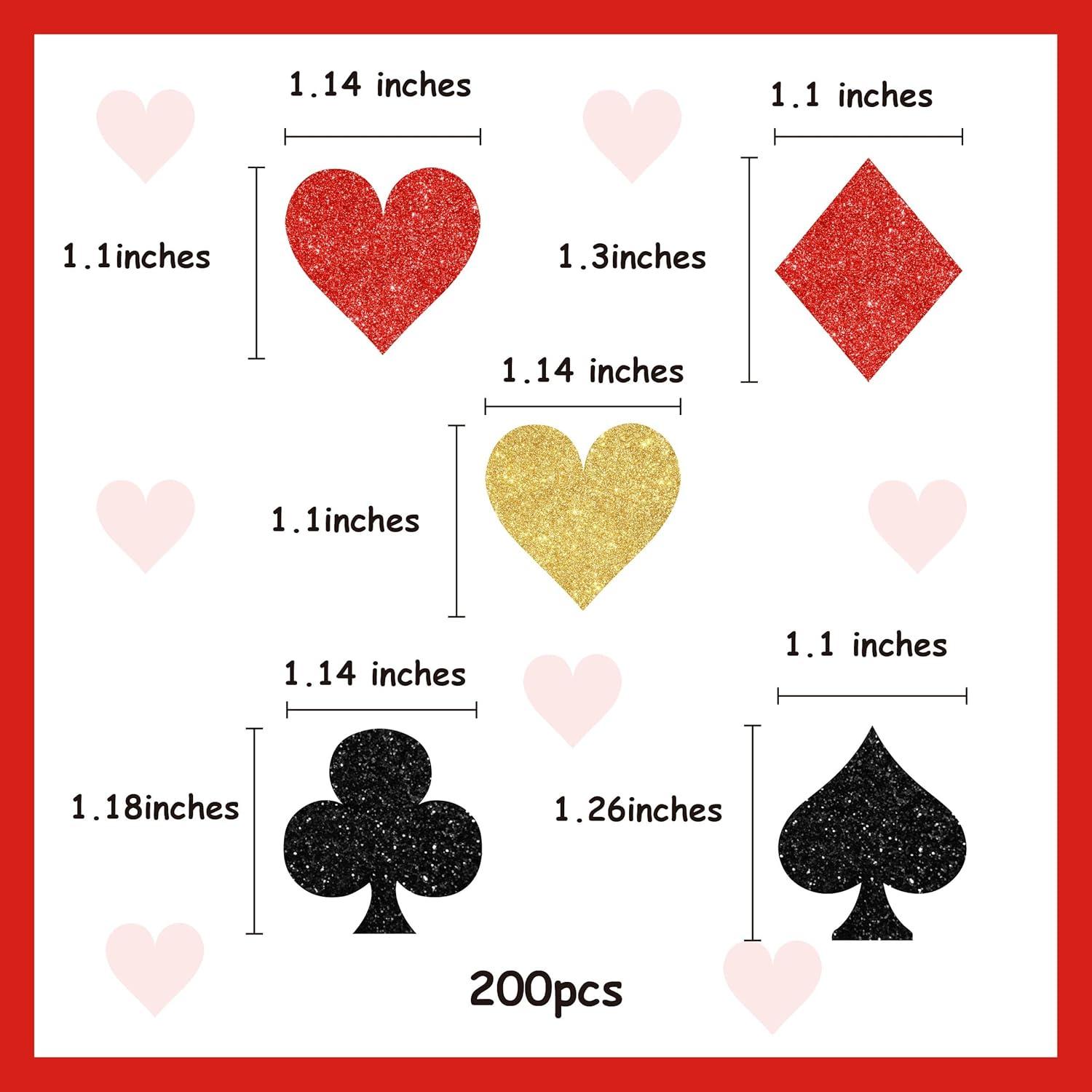 Confeti Brillante de Casino Sursurprise 200 Piezas