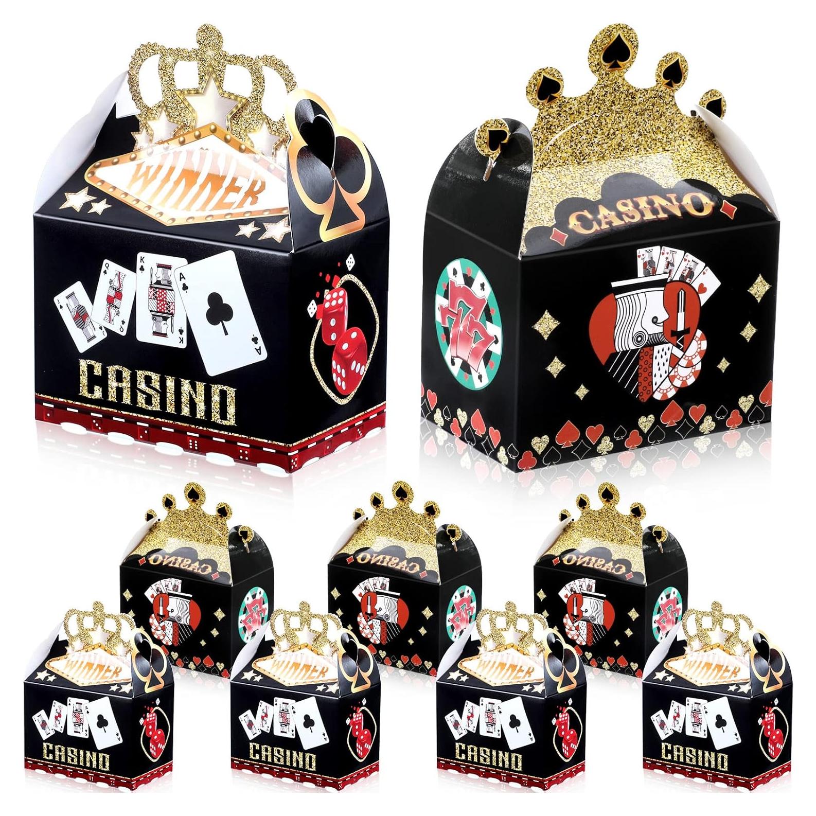 Cajas de Fiesta Casino Zonon 40 Piezas 10x6x12 cm