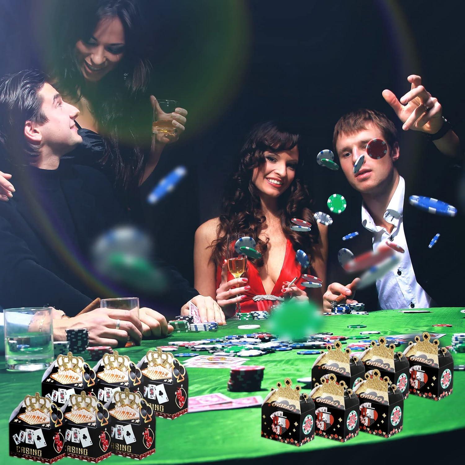 Cajas de Fiesta Casino Zonon 40 Piezas 10x6x12 cm