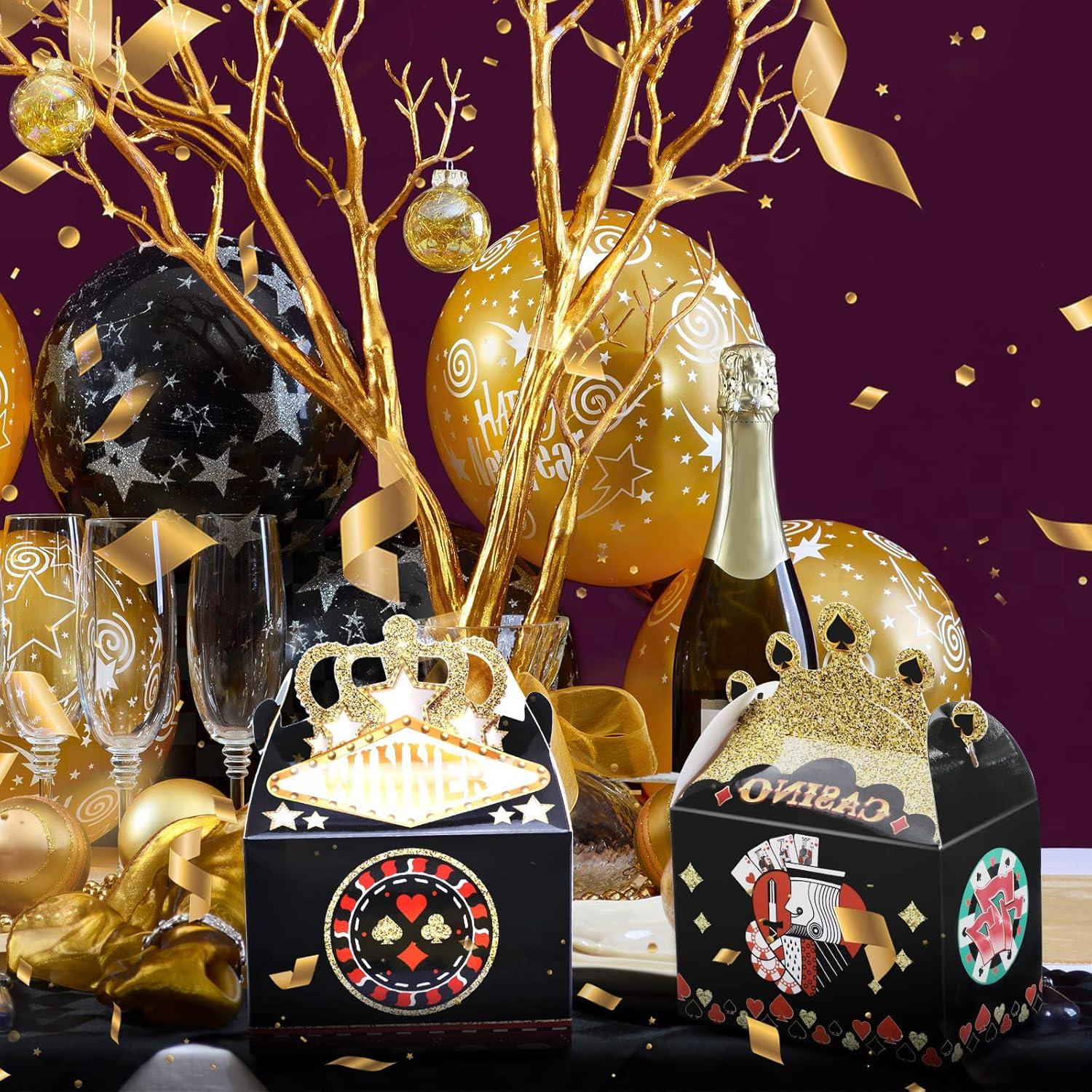 Cajas de Fiesta Casino Zonon 40 Piezas 10x6x12 cm