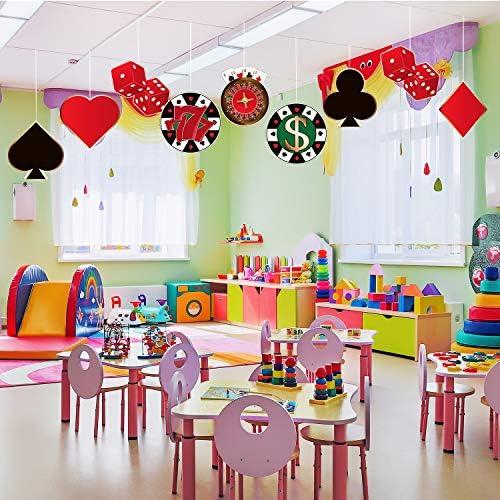 Recortes de Fiesta de Casino Blulu 80 Piezas 15x15 cm