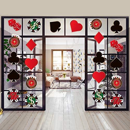 Recortes de Fiesta de Casino Blulu 80 Piezas 15x15 cm