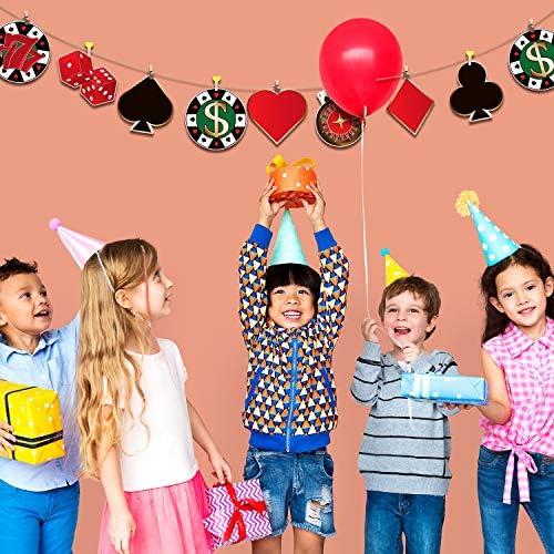 Recortes de Fiesta de Casino Blulu 80 Piezas 15x15 cm