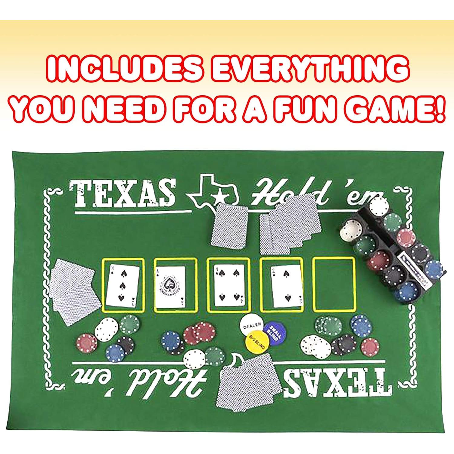 Juego de Poker Texas Hold'em Gamie - Set Completo para 10 Jugadores