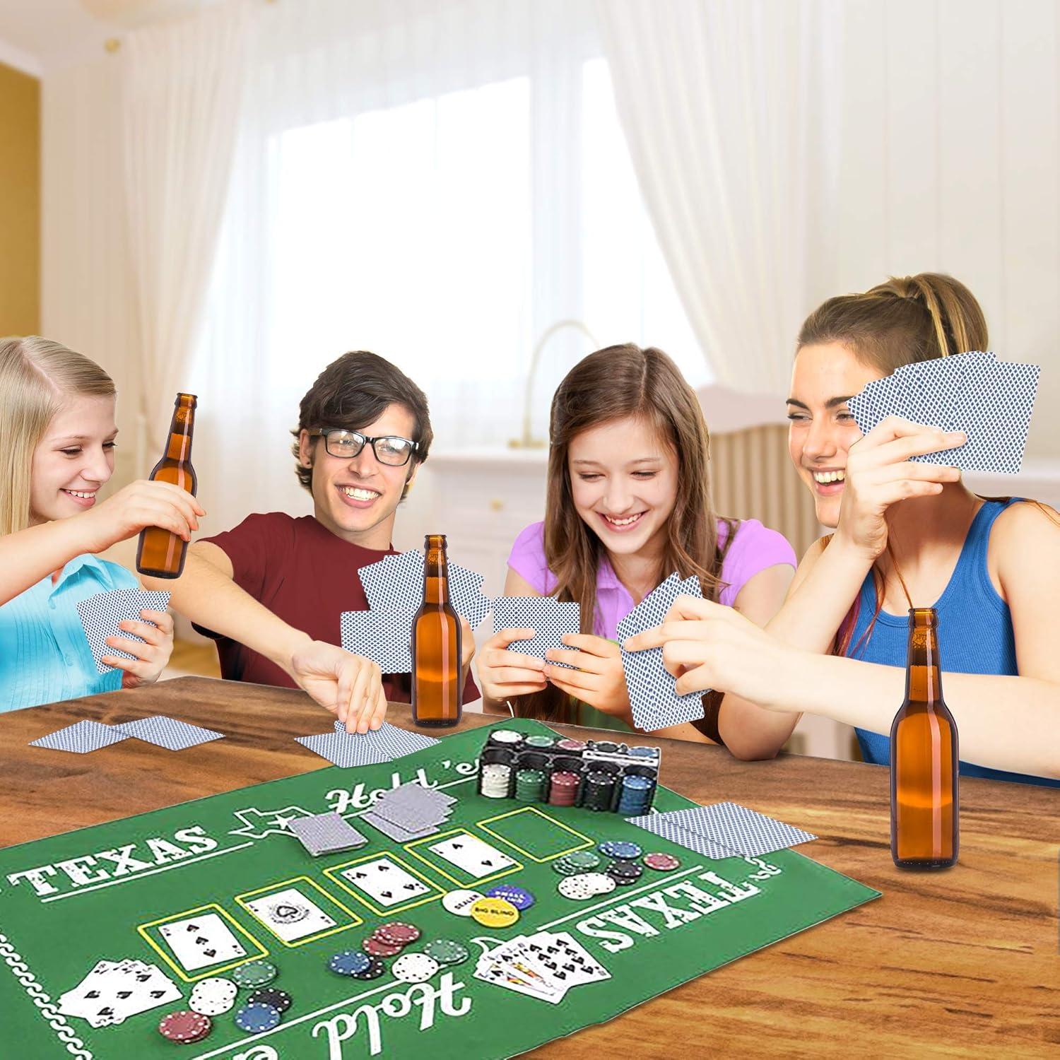 Juego de Poker Texas Hold'em Gamie - Set Completo para 10 Jugadores