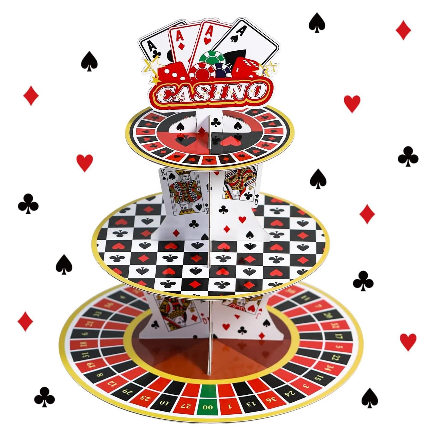 Soporte para Cupcakes Crafterlife 3 Niveles Tema Casino