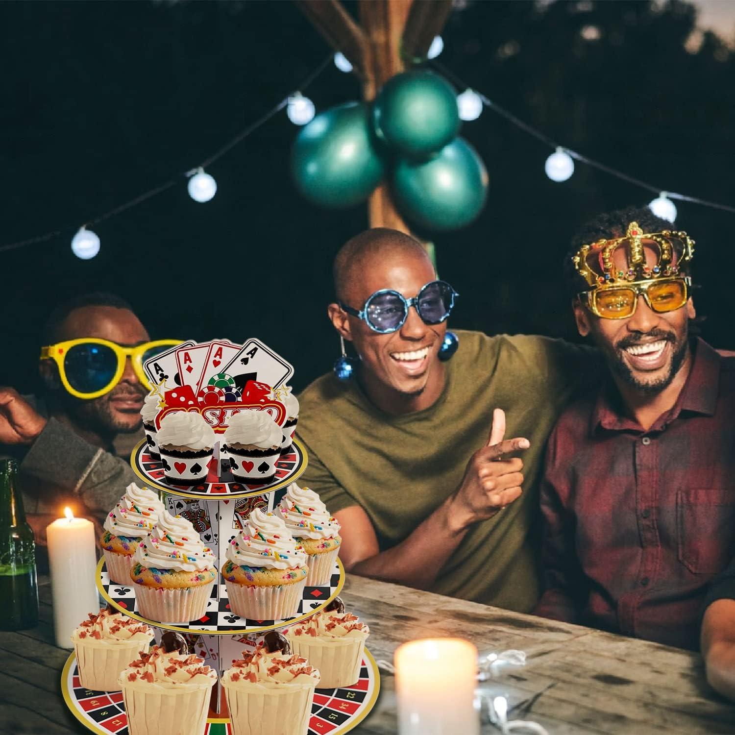 Soporte para Cupcakes Crafterlife 3 Niveles Tema Casino