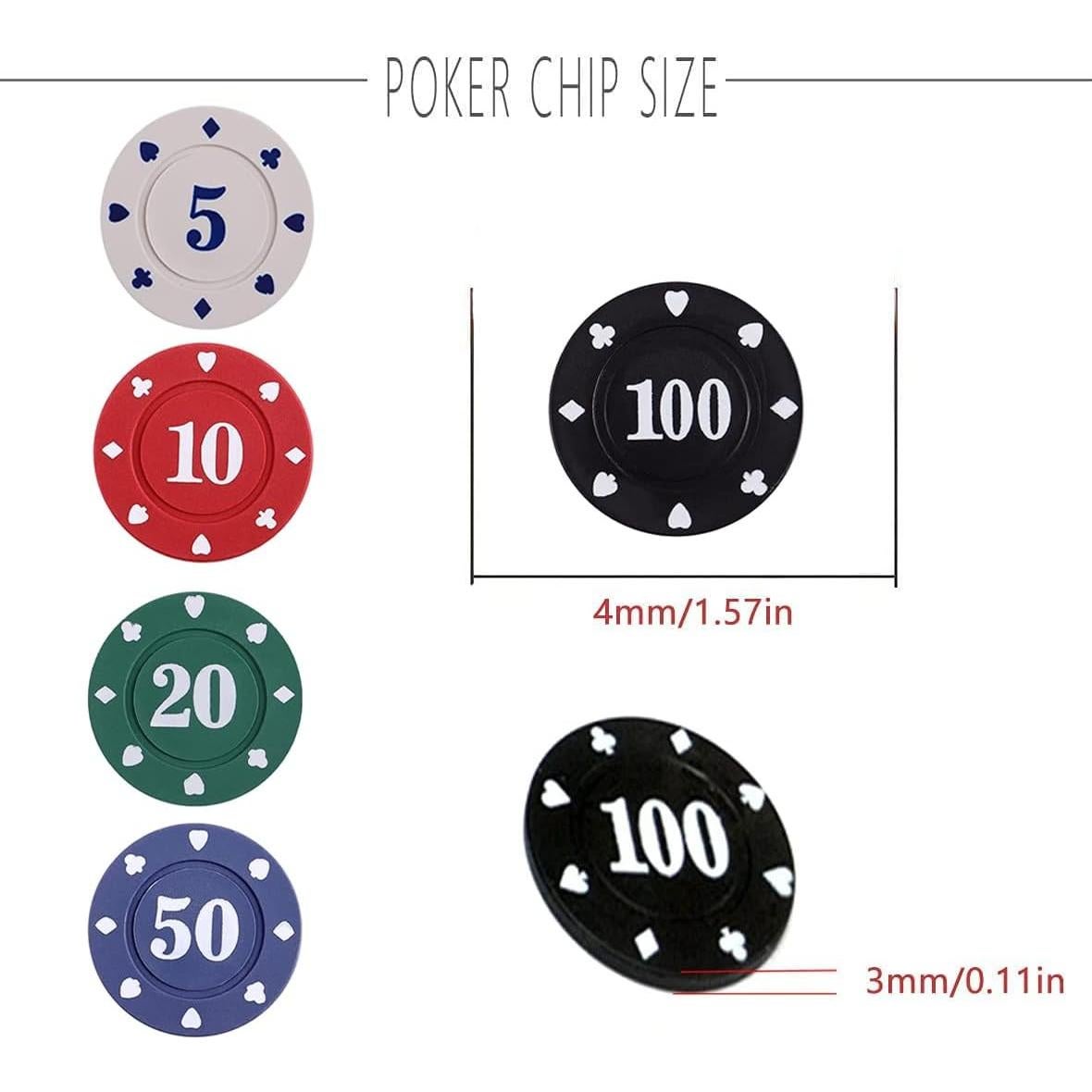 Fichas de Póker IXIGER Set 100 piezas con Bolsa Terciopelo