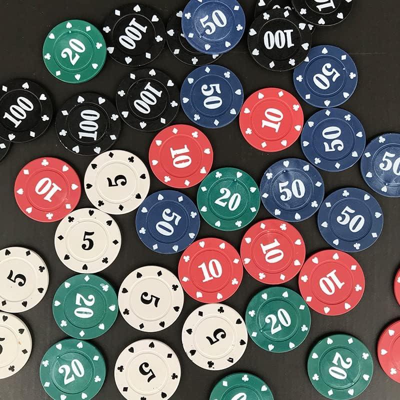 Fichas de Póker IXIGER Set 100 piezas con Bolsa Terciopelo