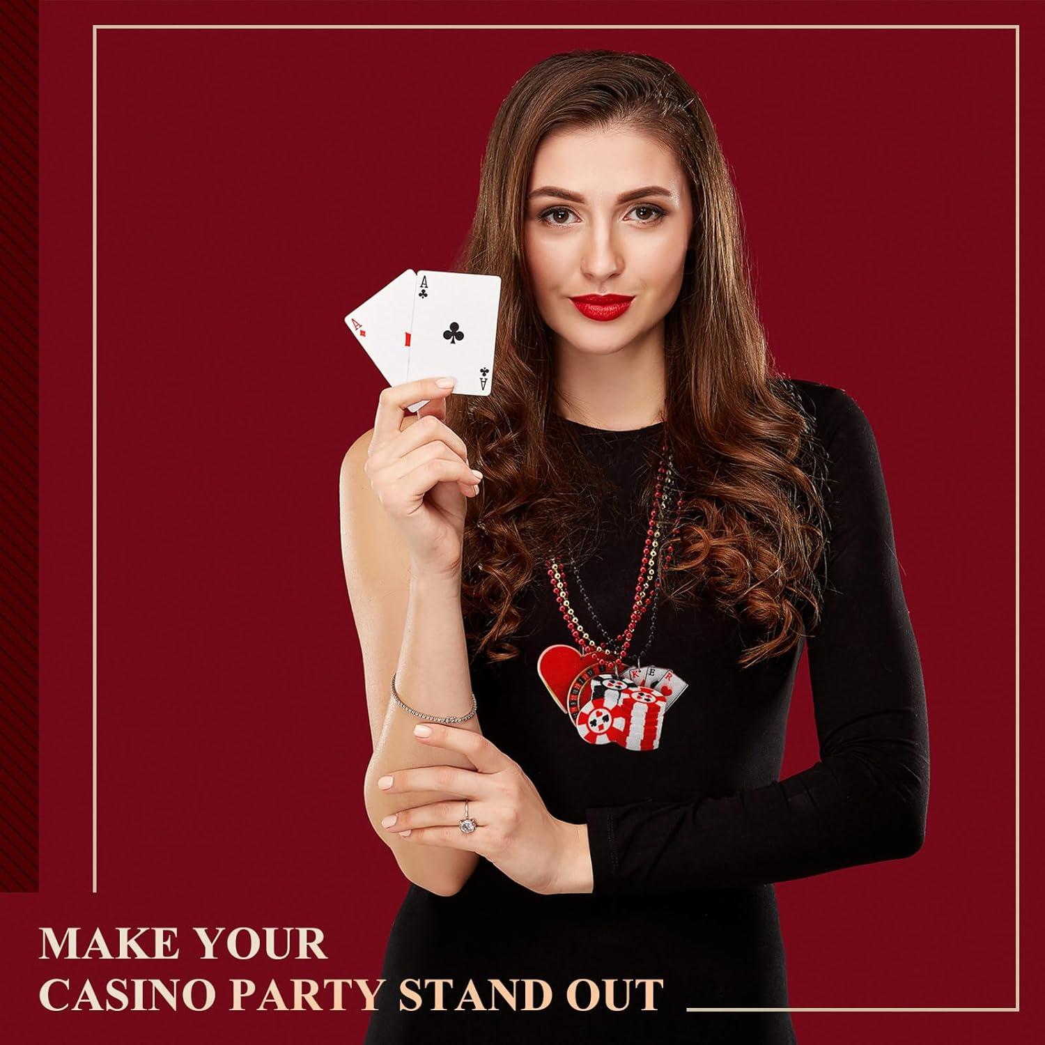 Collares de Perlas Casino 72 Pcs Ferreve 12 Estilos Fiesta