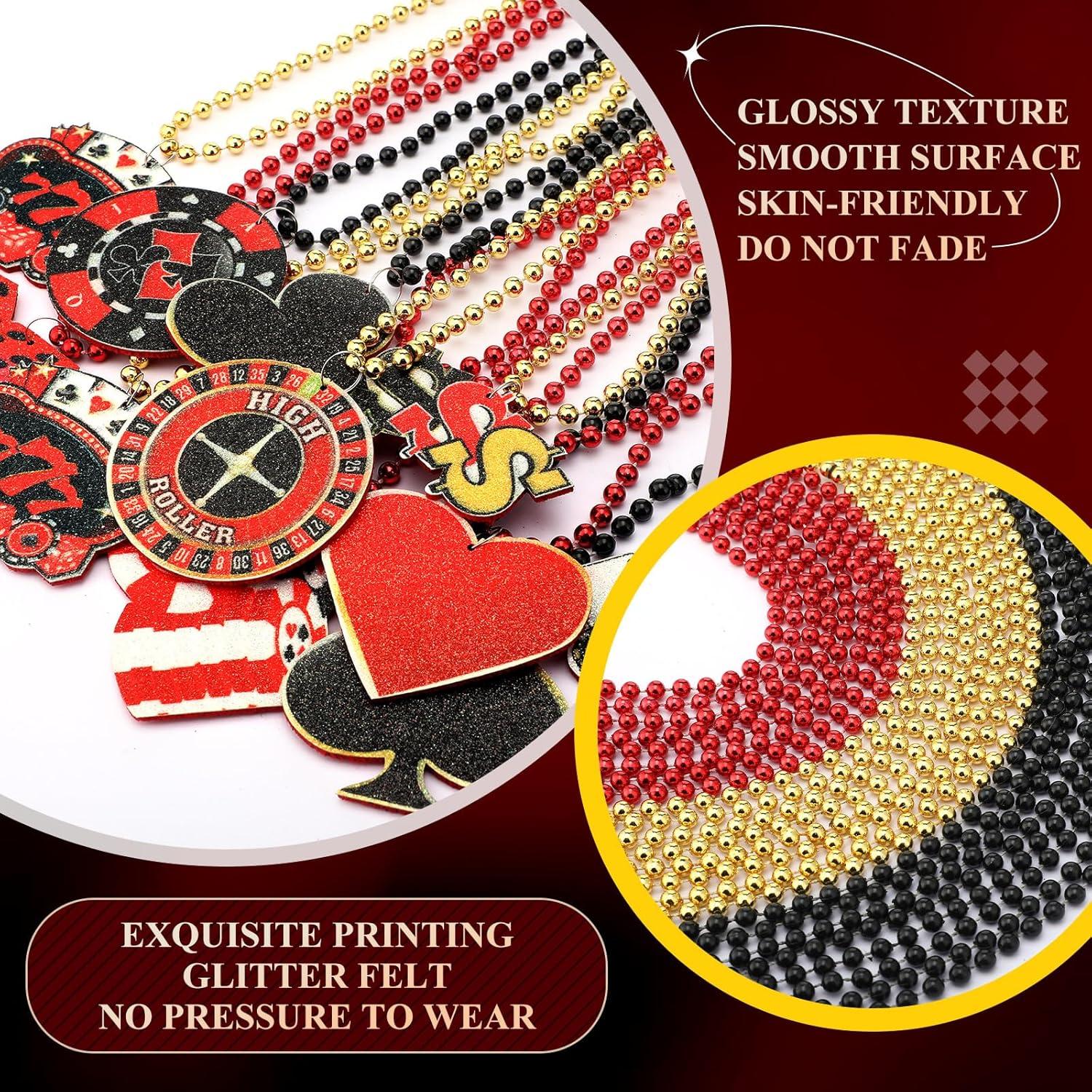 Collares de Perlas Casino 72 Pcs Ferreve 12 Estilos Fiesta