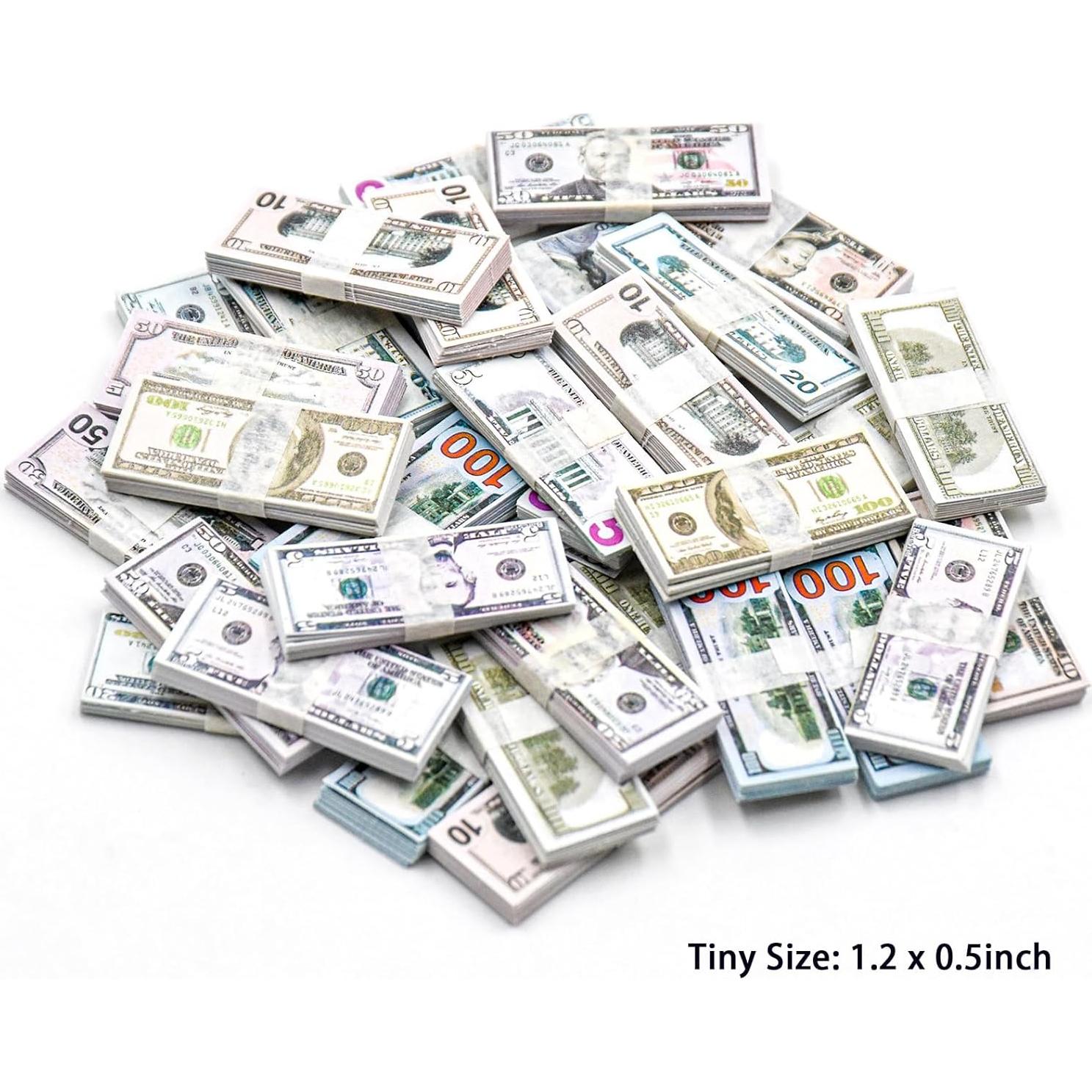 HOMICO 540 Piezas Miniaturas Casa de Muñecas Billetes