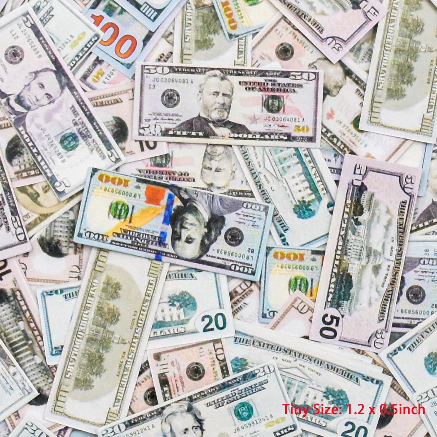 HOMICO 540 Piezas Miniaturas Casa de Muñecas Billetes