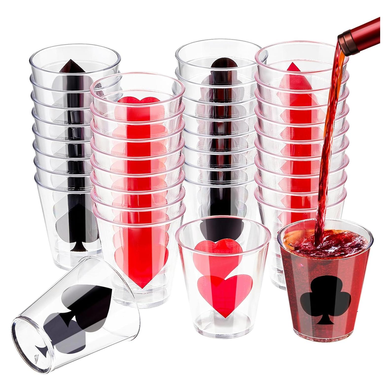 Vasos de Chupito Zubebe 36 Pcs 60 ml para Fiesta de Casino