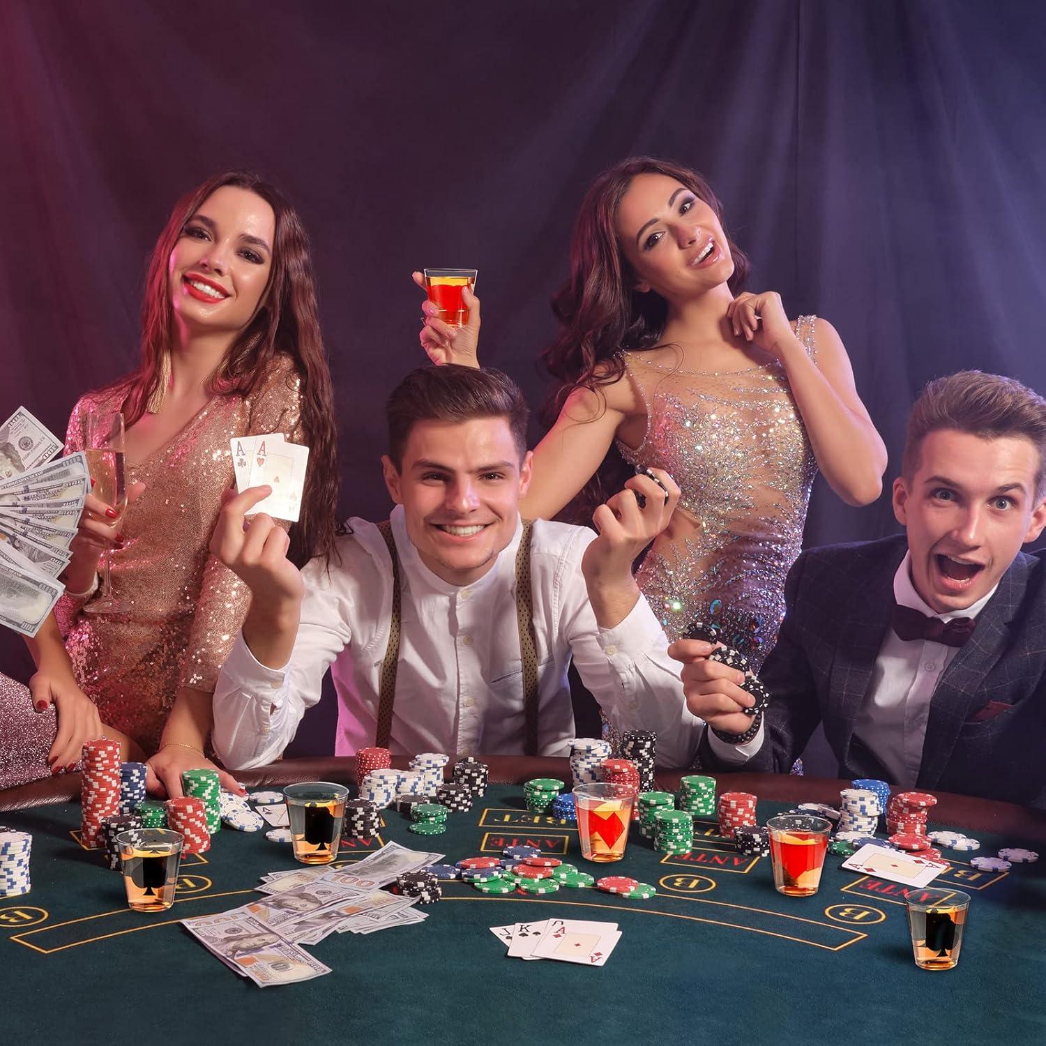 Vasos de Chupito Zubebe 36 Pcs 60 ml para Fiesta de Casino