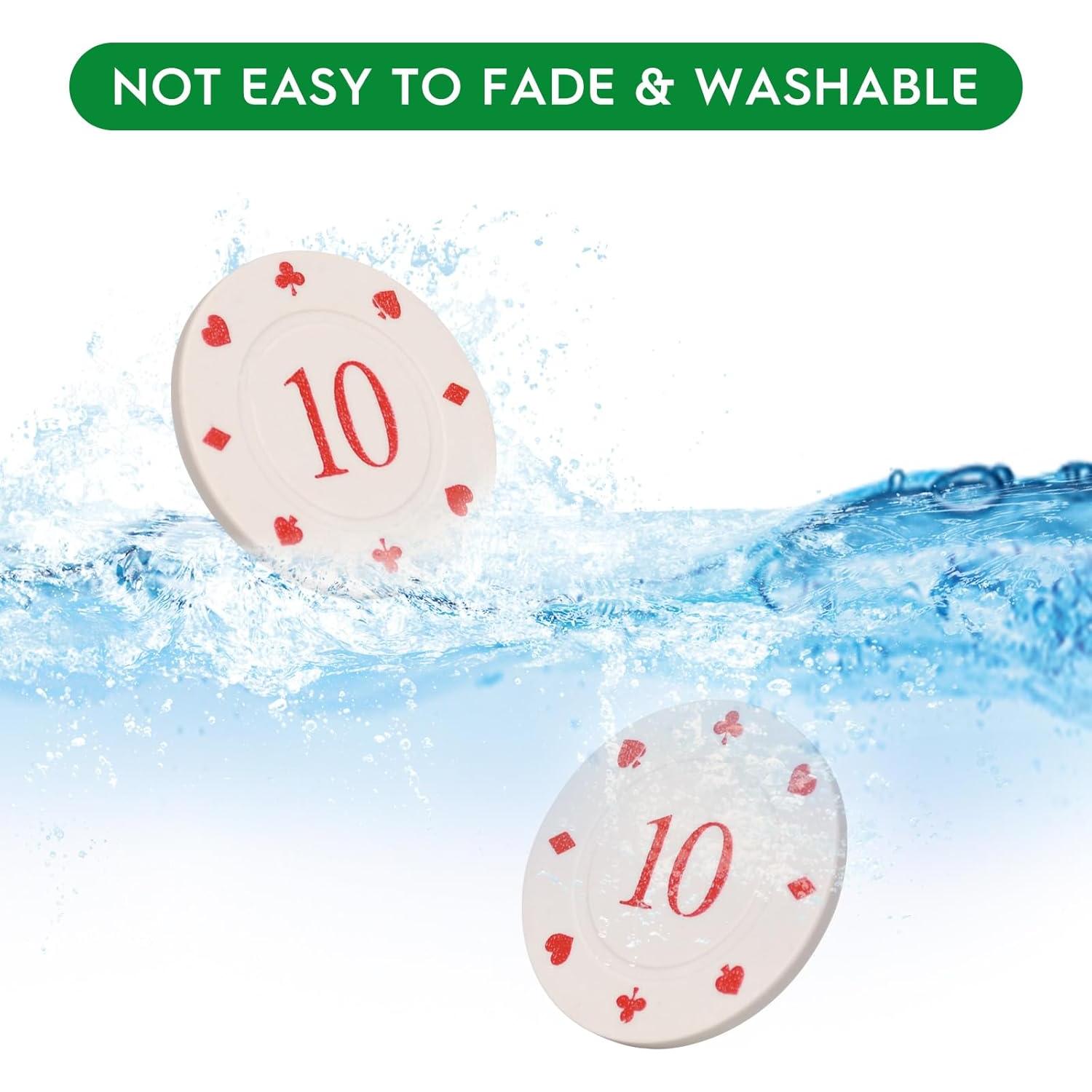 Fichas de Póker WAONIQ 100 Piezas 3.5 cm Colores Variados