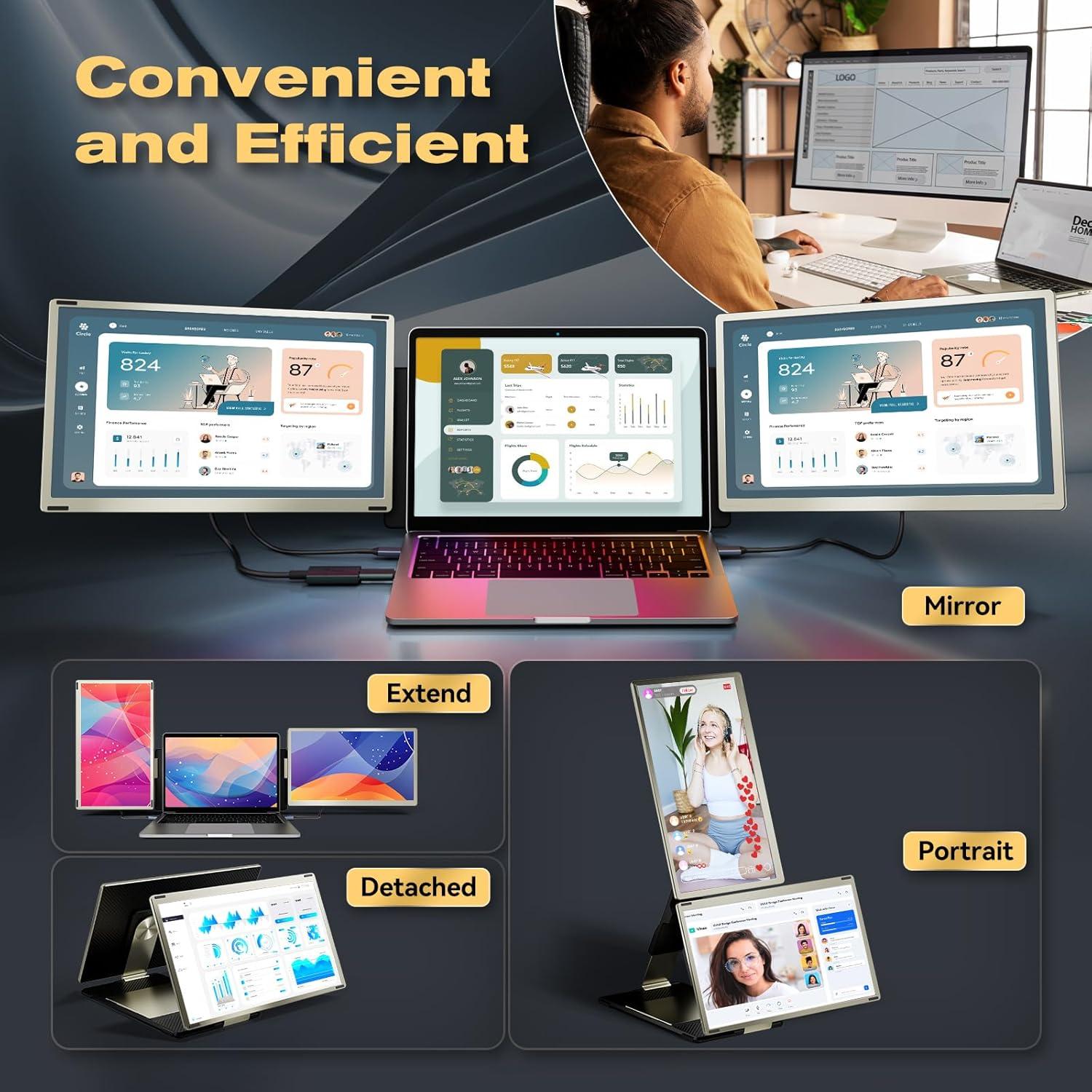 Extensor de Pantalla Teamgee S6 15.6" FHD 1080P Portátil