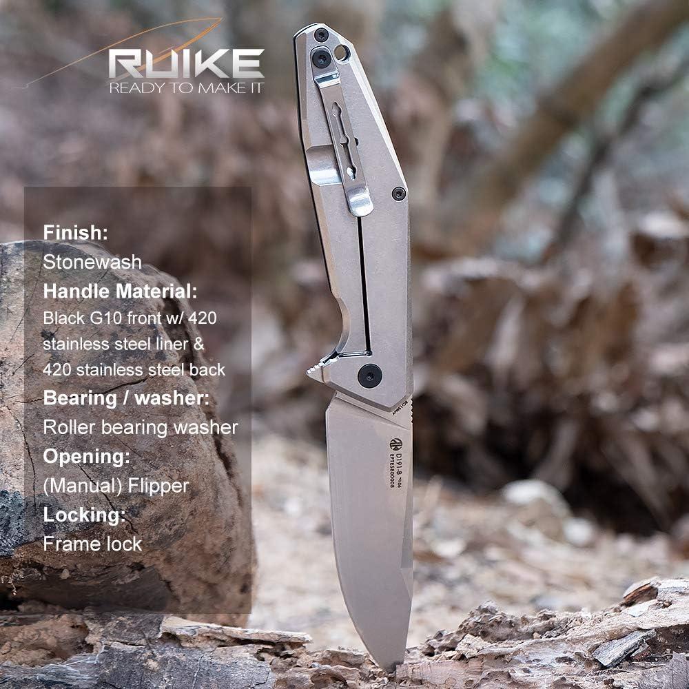 Cuchillo Plegable Ruike P801SF Acero Inoxidable 99mm Camping