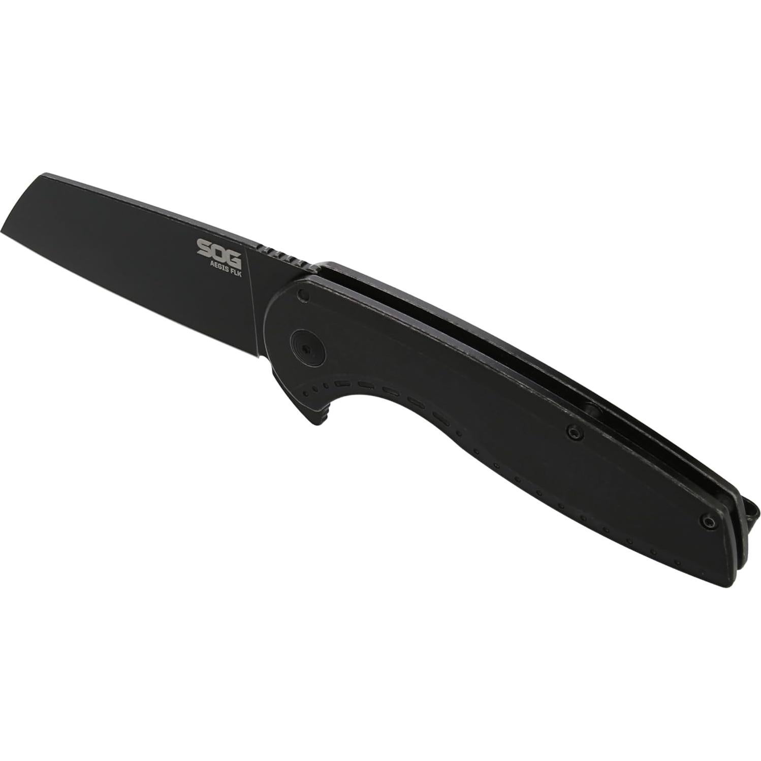 Cuchillo SOG AEGIS FLK 2.0 8" Hoja Wharncliffe Negro PVD