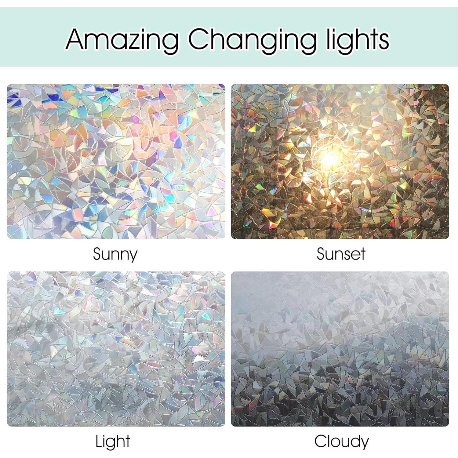 Película de Privacidad Arcoíris STATINT 0.87 m² Vinilo UV