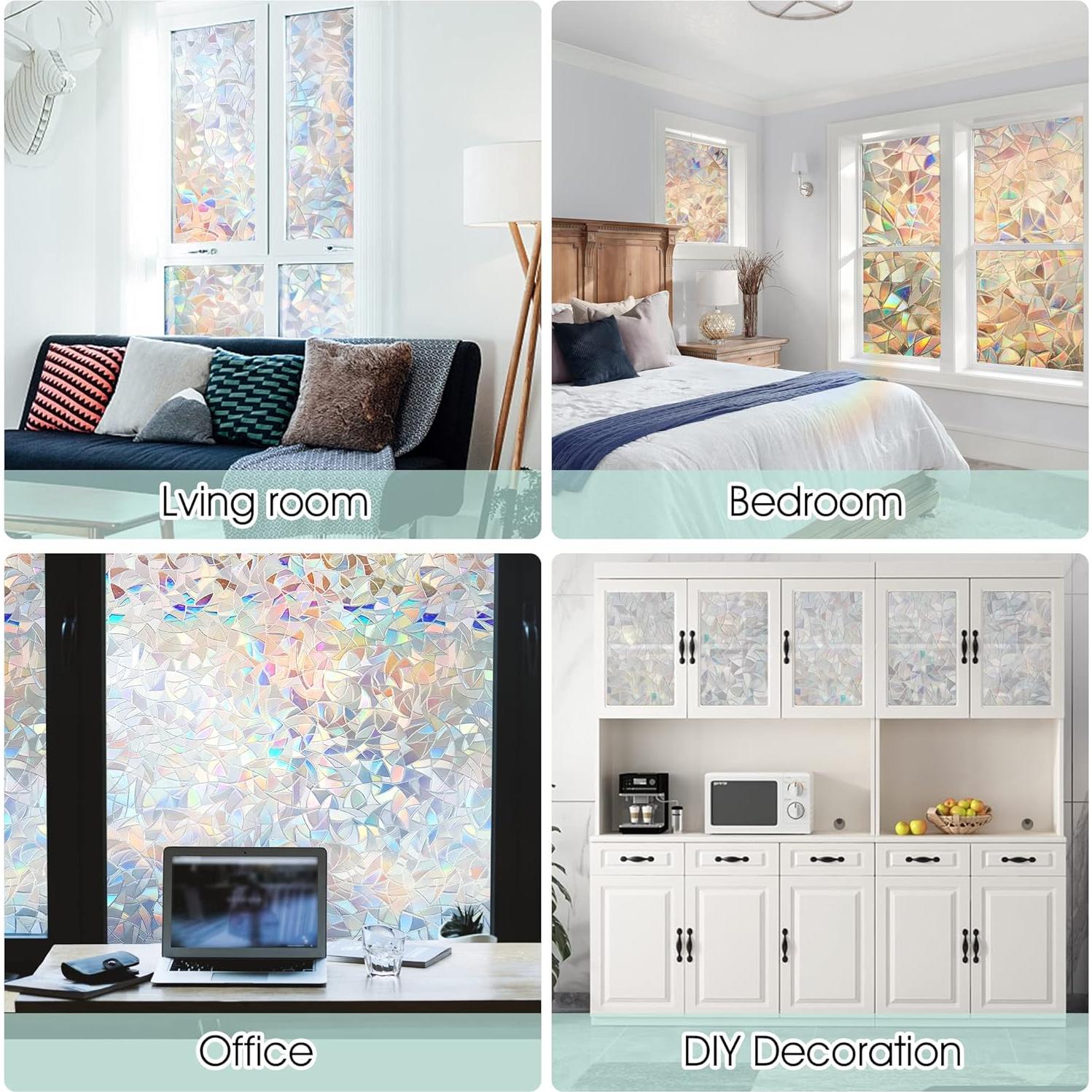 Película de Privacidad Arcoíris STATINT 0.87 m² Vinilo UV