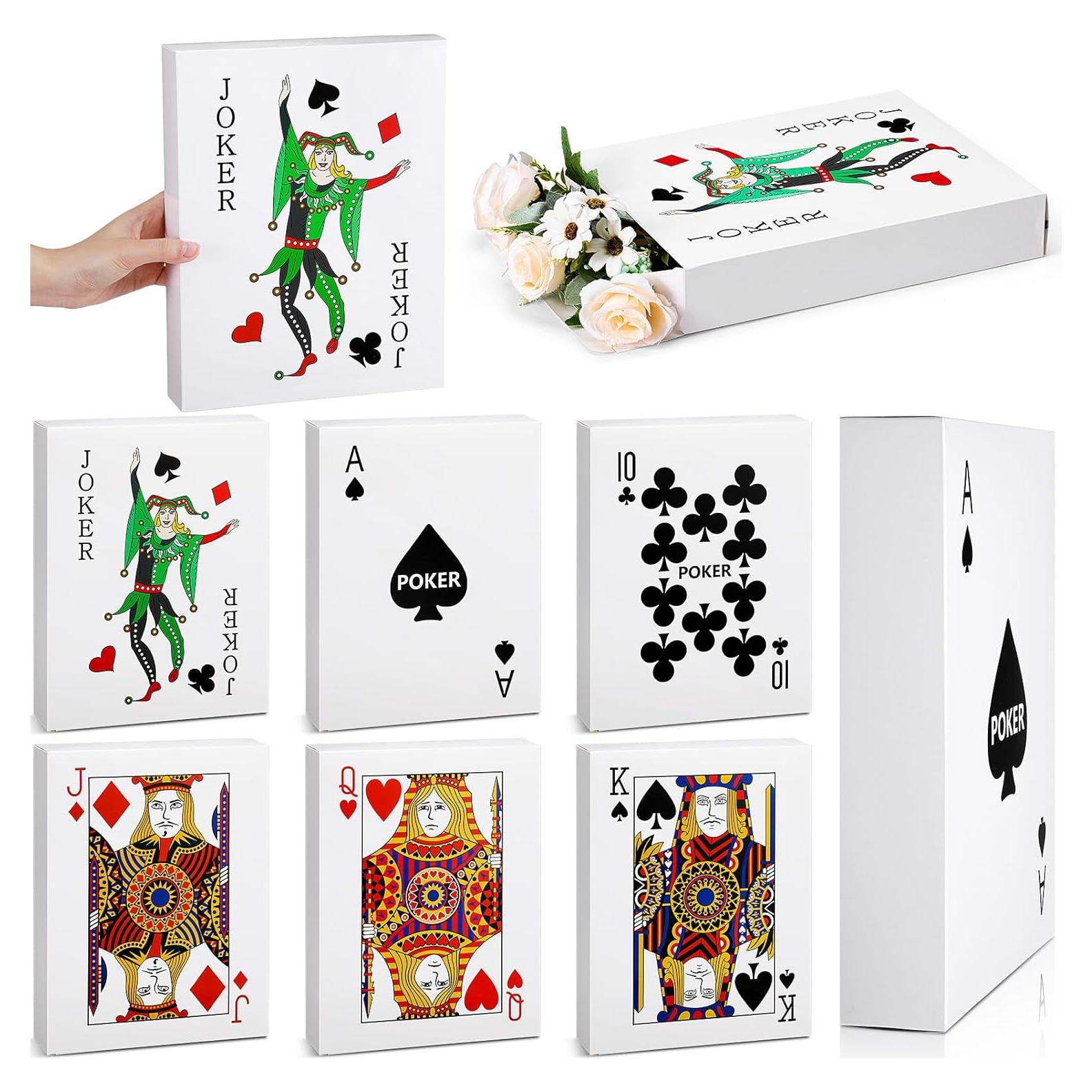 6 Cajas de Decoración de Póker Casino Noveread 27.94x21.59cm