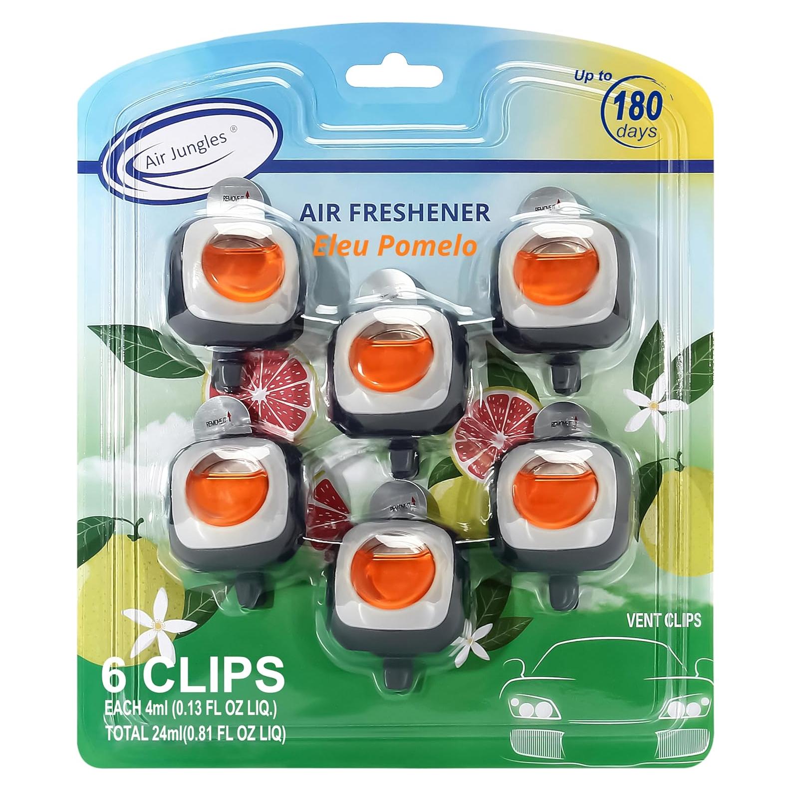 Aromatizante de Aire Air Jungles Eleu Pomelo 6 Clips 180 Días