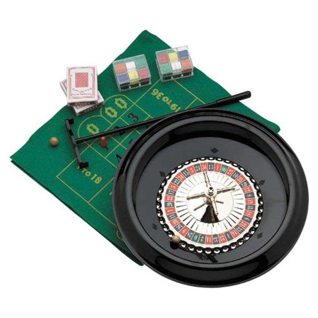 Juego de Ruleta de Plástico CHH con Tapete y Fichas
