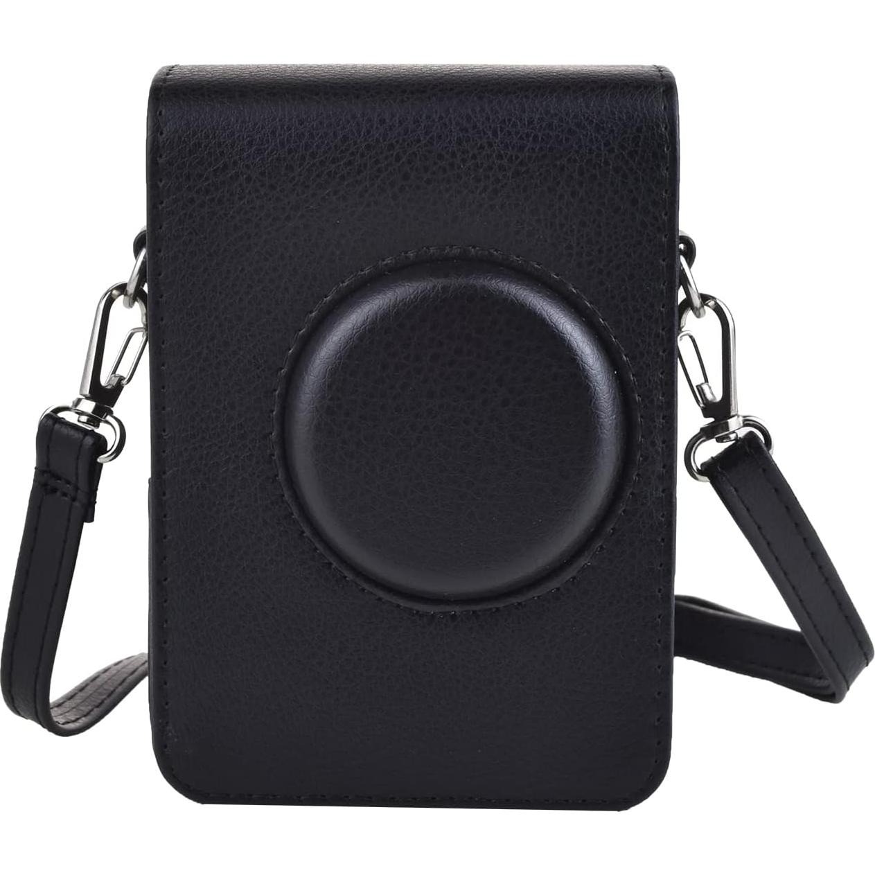 Funda de Cuero PU MUZIRI KINOKOO para Cámara Instax Mini EVO - Negro