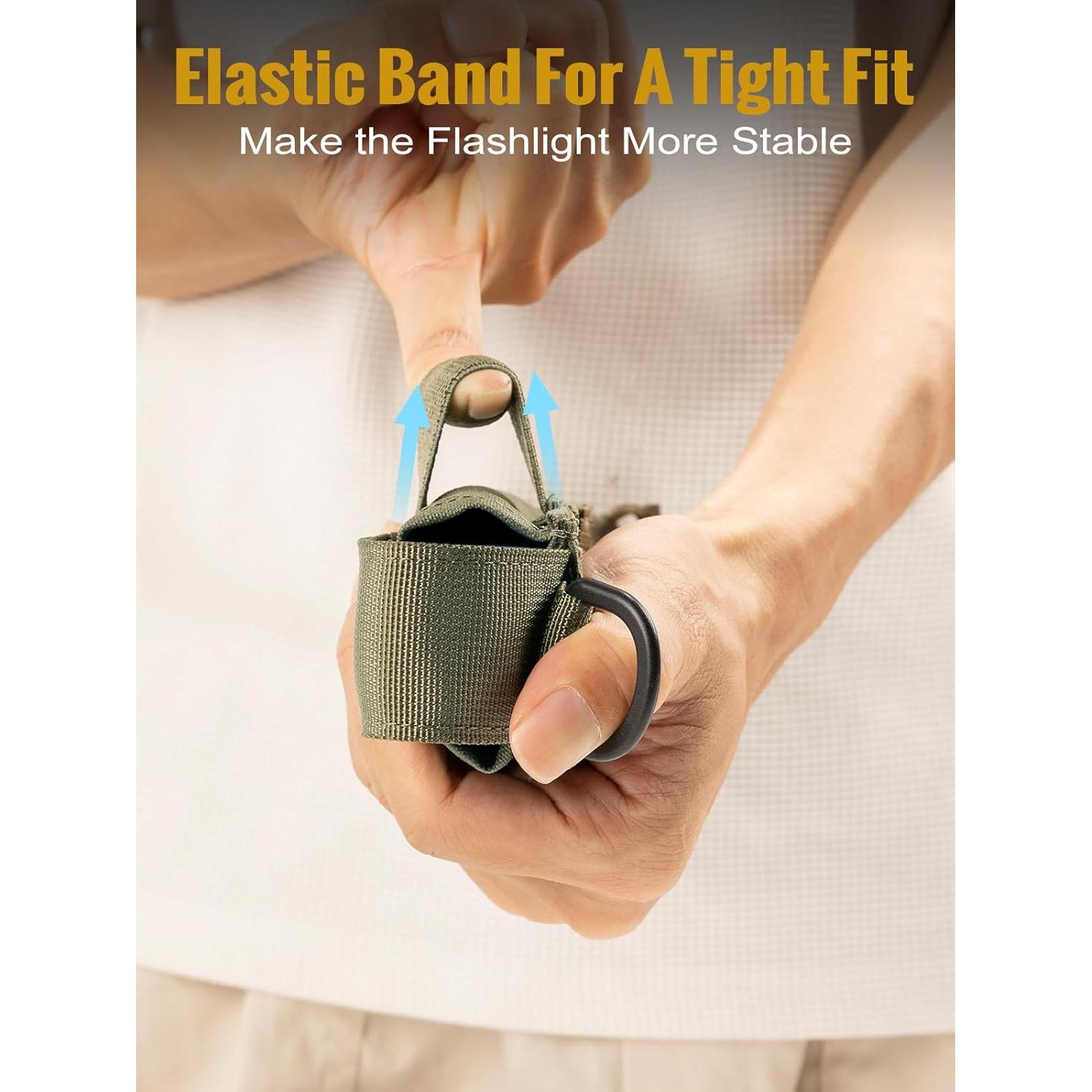 Funda Táctica para Linterna OneTigris MOLLE Verde Ajustable