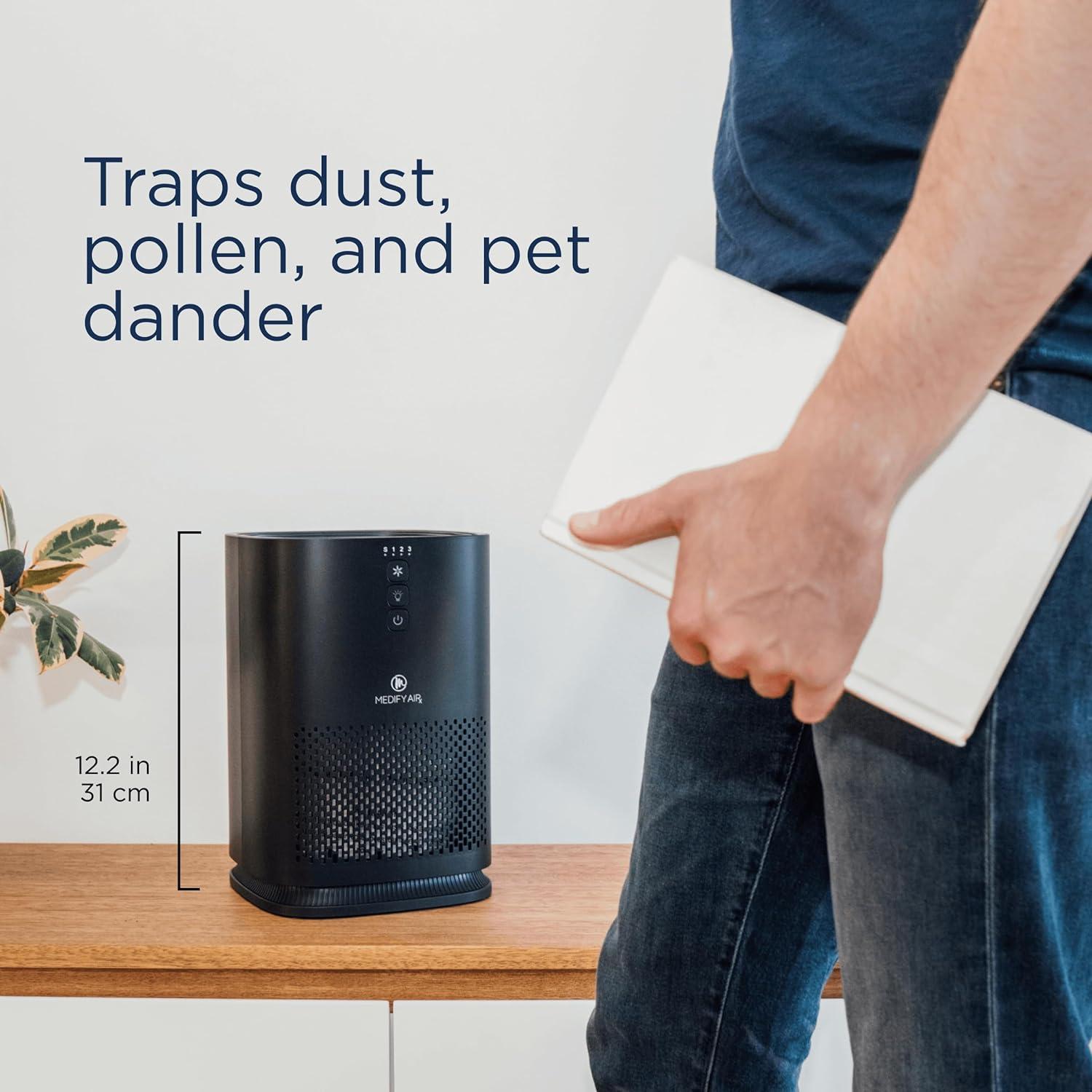 Purificador de Aire Medify MA-14 HEPA H13 43.7 m² Negro