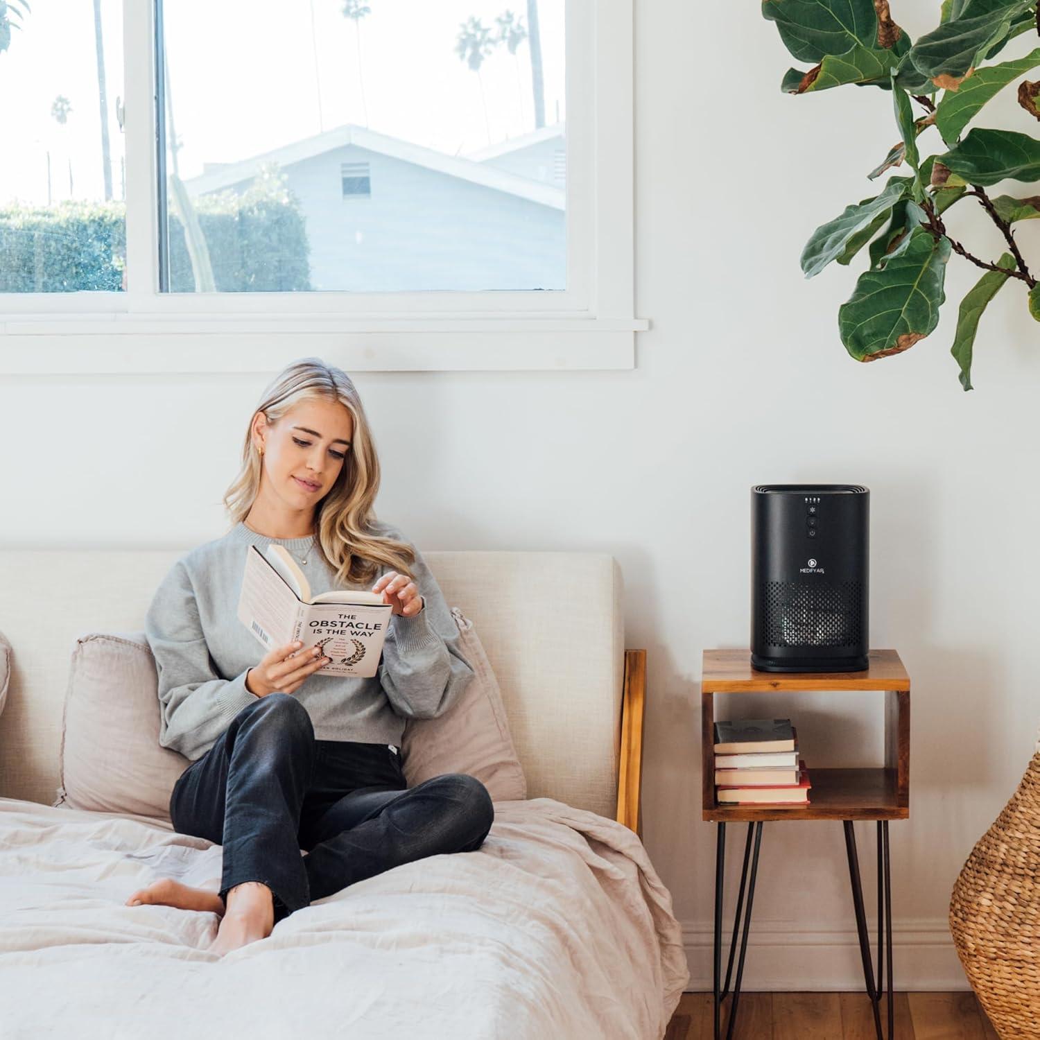 Purificador de Aire Medify MA-14 HEPA H13 43.7 m² Negro