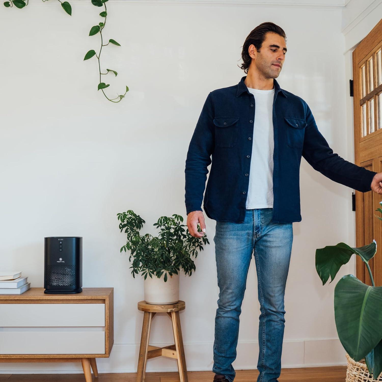 Purificador de Aire Medify MA-14 HEPA H13 43.7 m² Negro