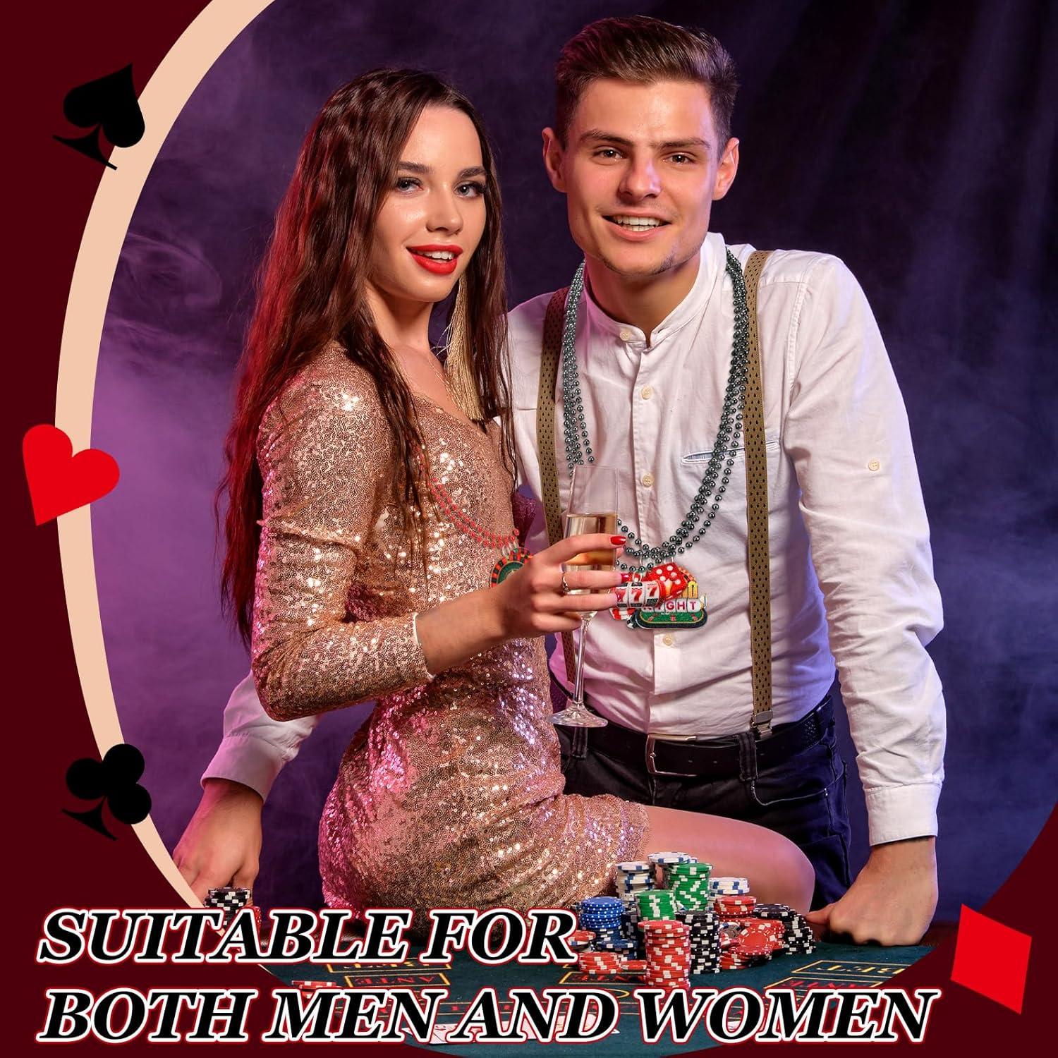 Collares de Cuentas de Casino Ecally - 100 Piezas, 20 Estilos