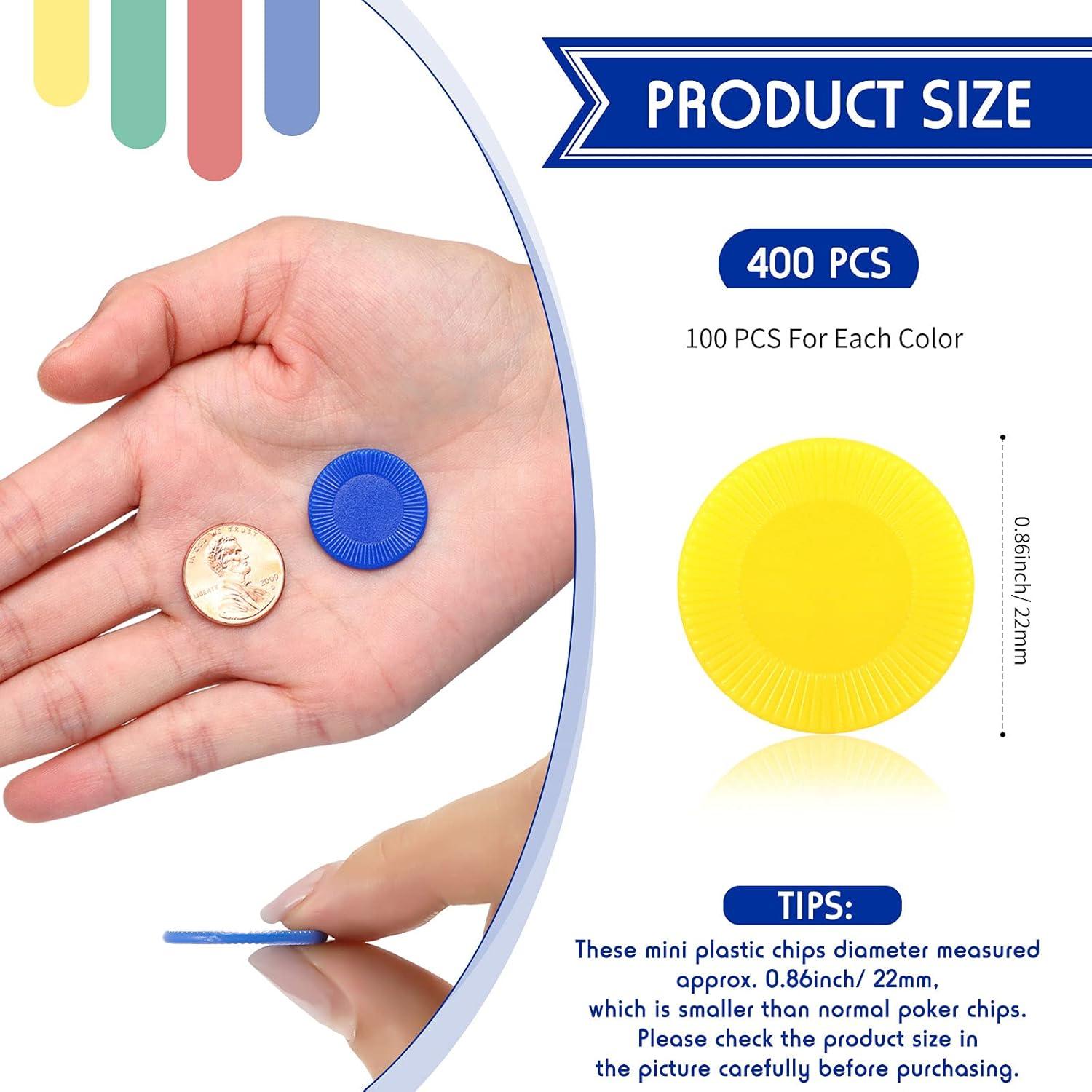 Fichas de Póker Skylety 400 Piezas Plástico 4 Colores