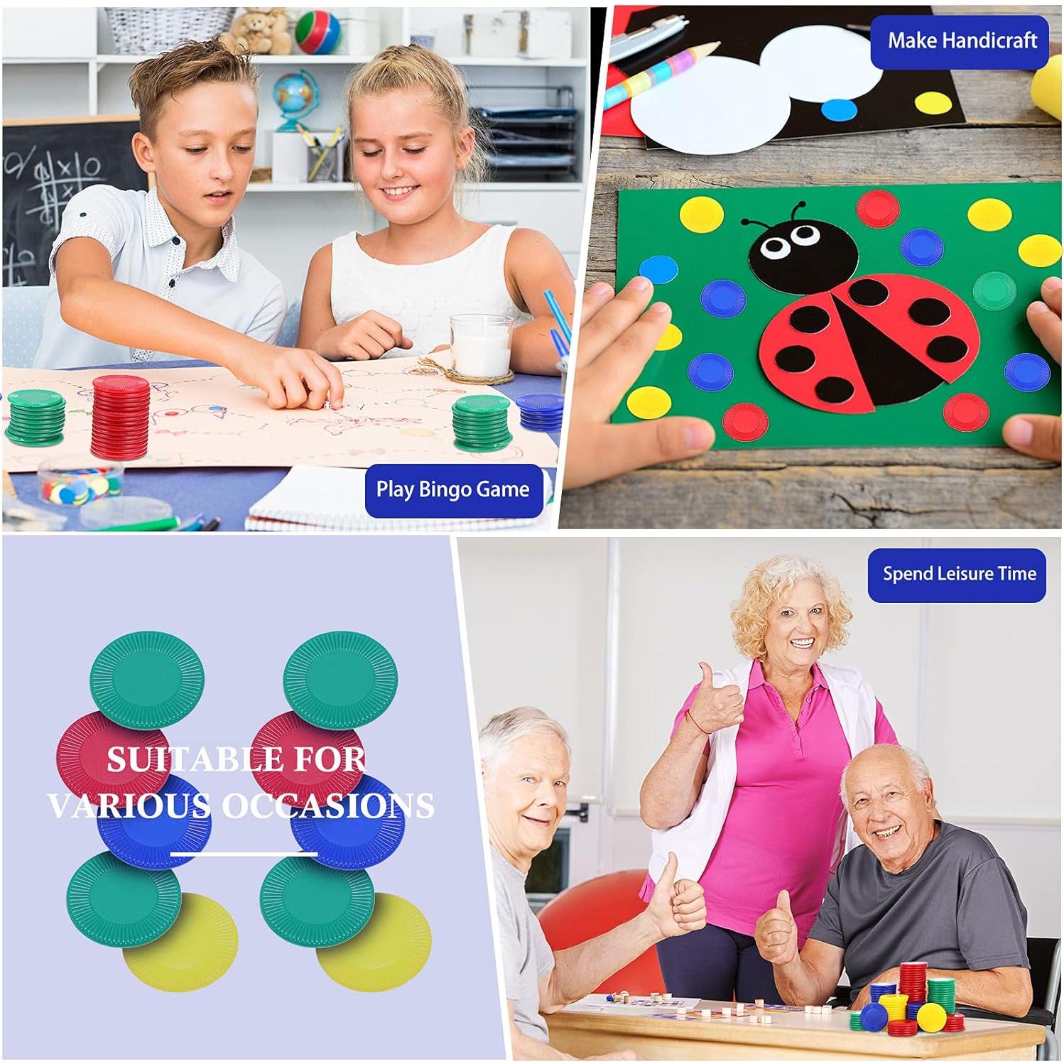 Fichas de Póker Skylety 400 Piezas Plástico 4 Colores