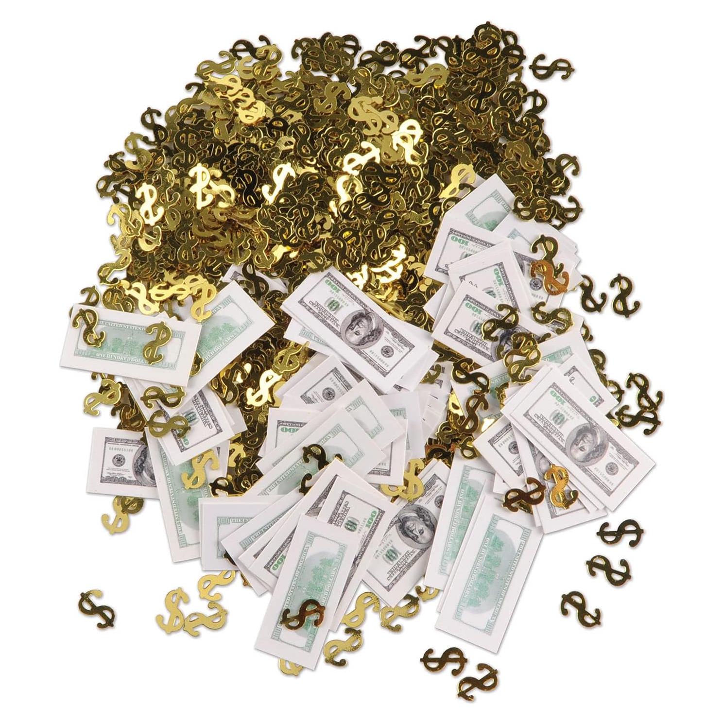 Confeti Metálico Beistle Big Bucks 14,17 g para Fiesta