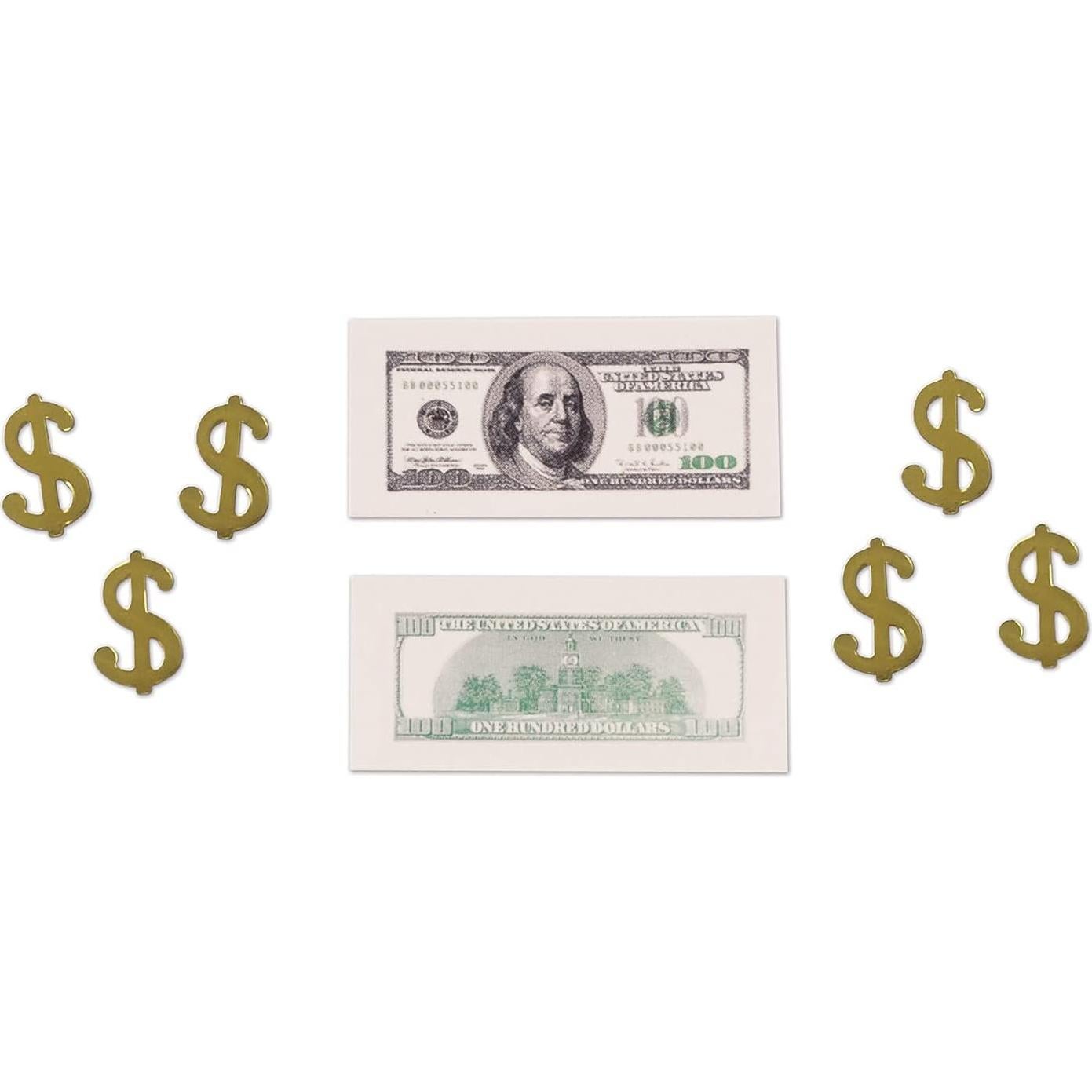 Confeti Metálico Beistle Big Bucks 14,17 g para Fiesta