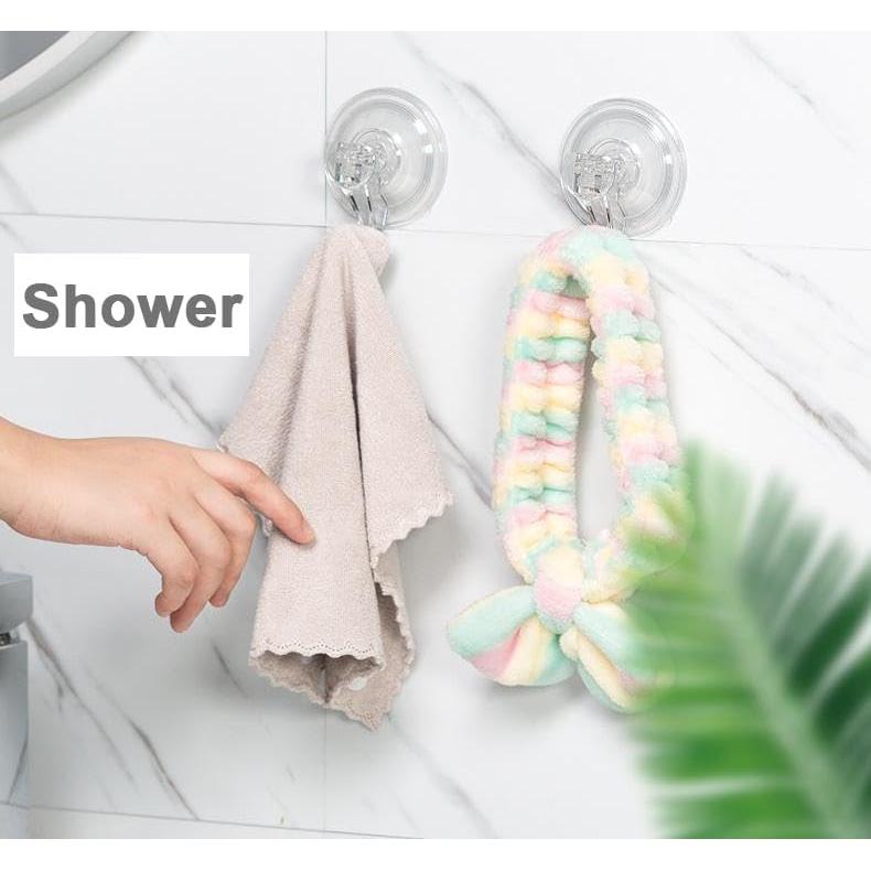 Ganchos de Ventosa Transparente MrAthlet - Paquete de 3, 6.8 kg