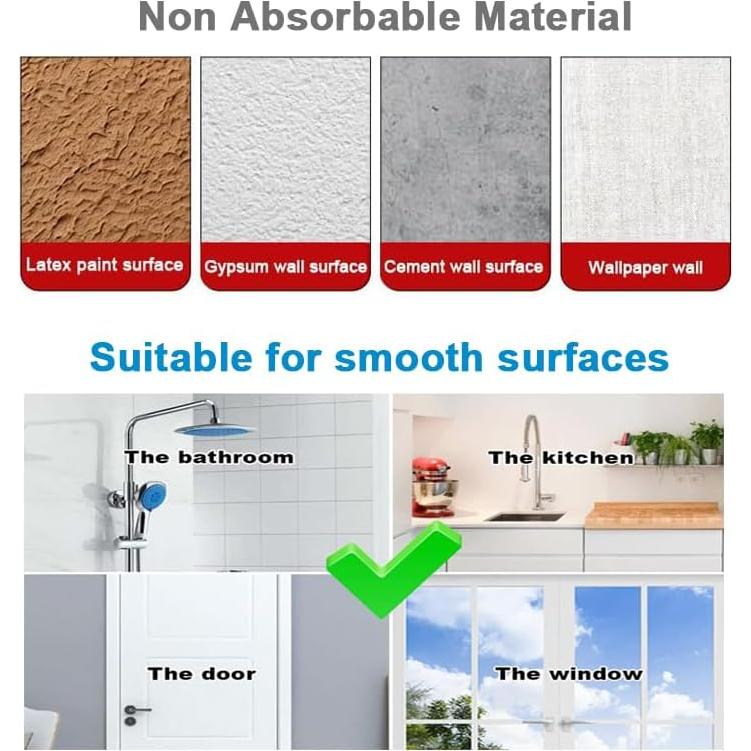 Ganchos de Ventosa Transparente MrAthlet - Paquete de 3, 6.8 kg