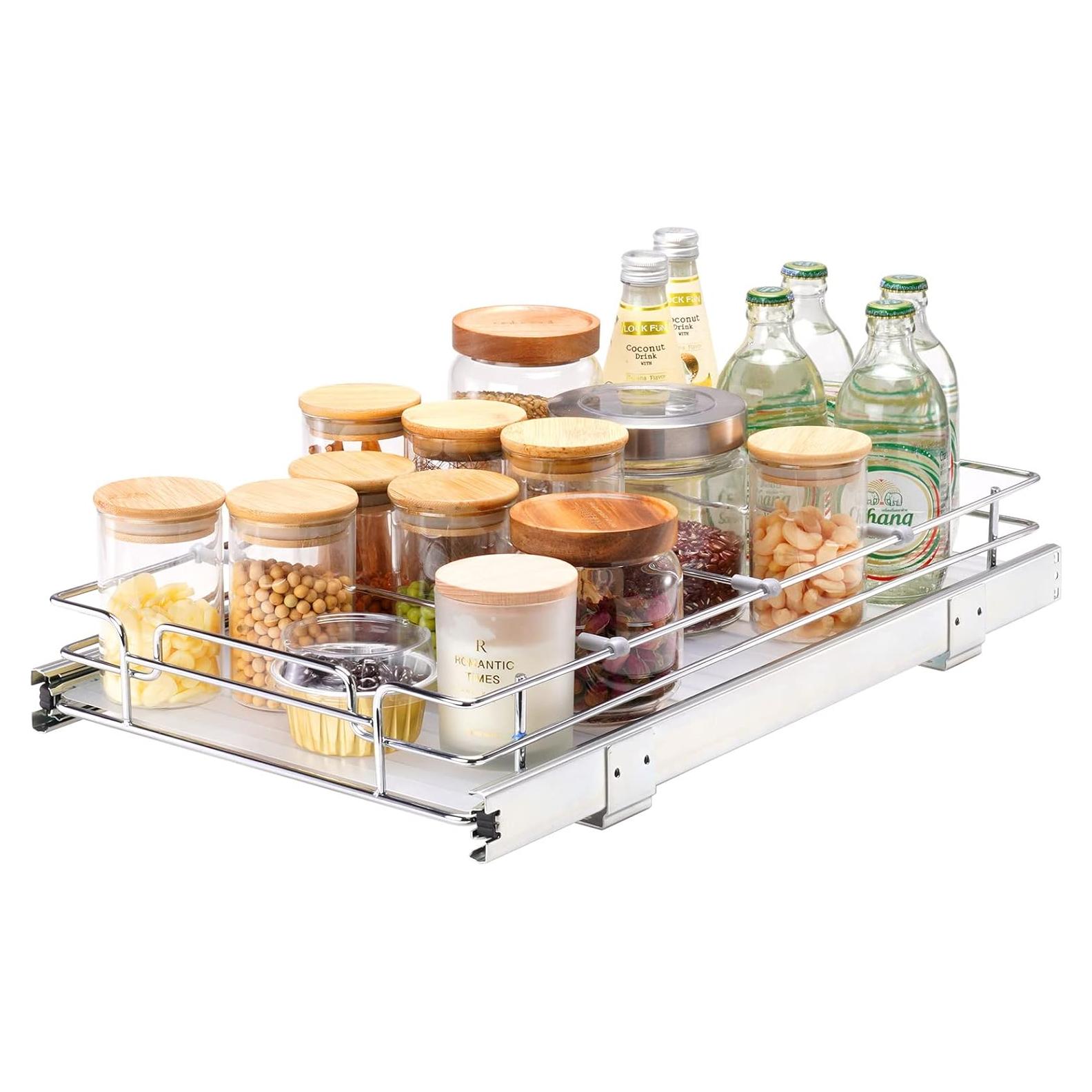 Organizador de Gabinete Extraíble VEVOR 32cm x 53cm x 9cm Acero