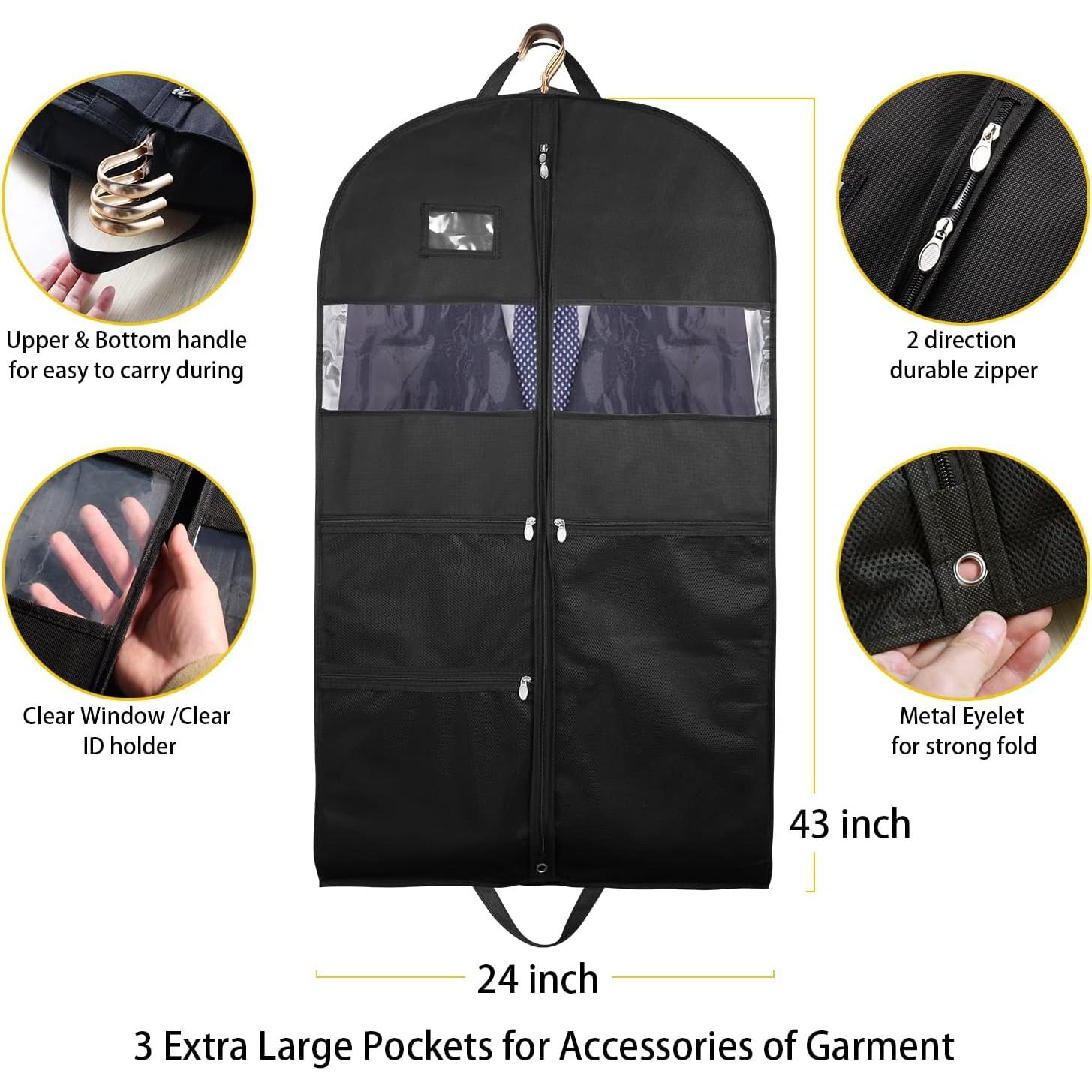 Bolsa de Ropa de Viaje HLANBABYAMZ 109 cm con Cremallera Doble