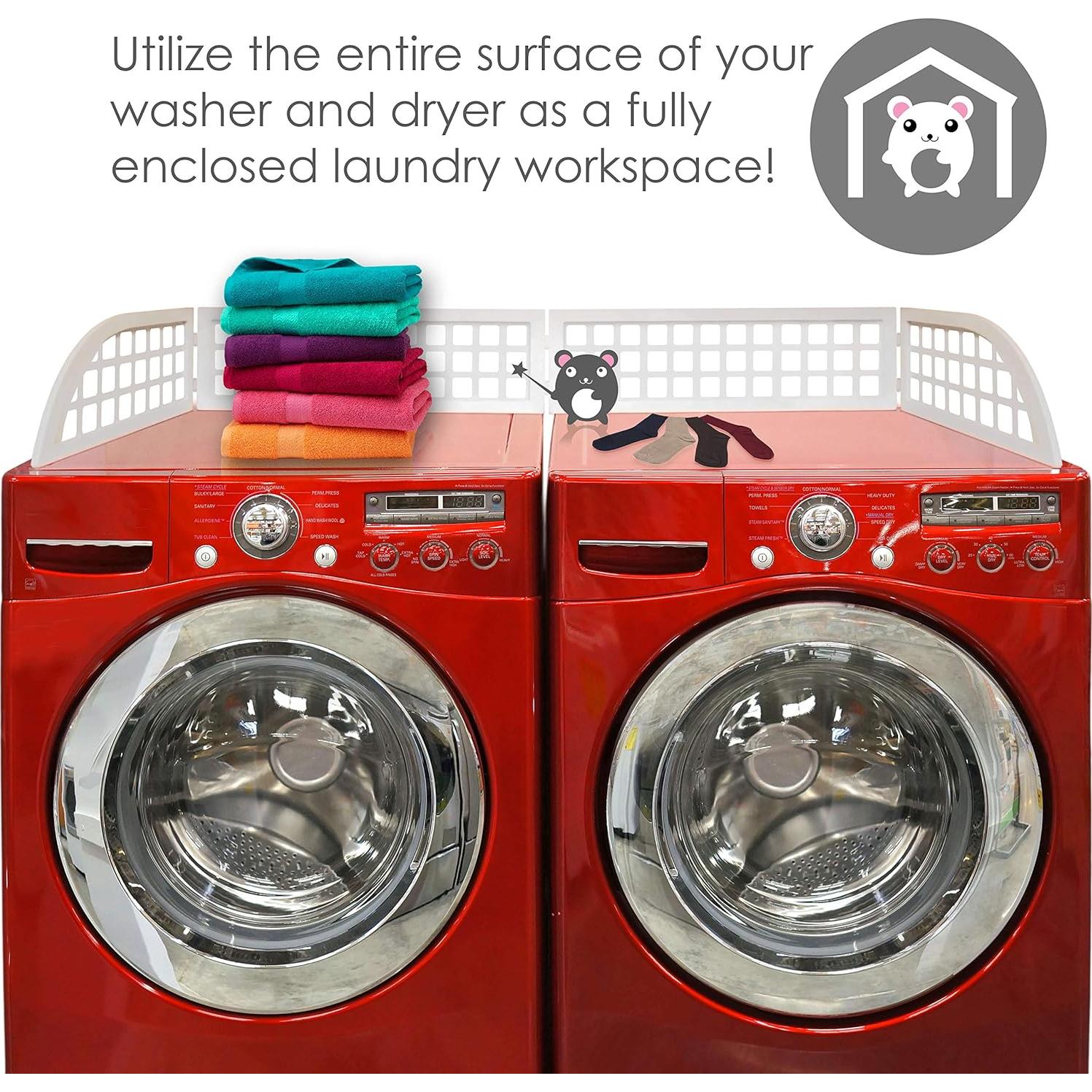 Guardián de Lavandería Haus Maus - Magnético Blanco 128.3 cm