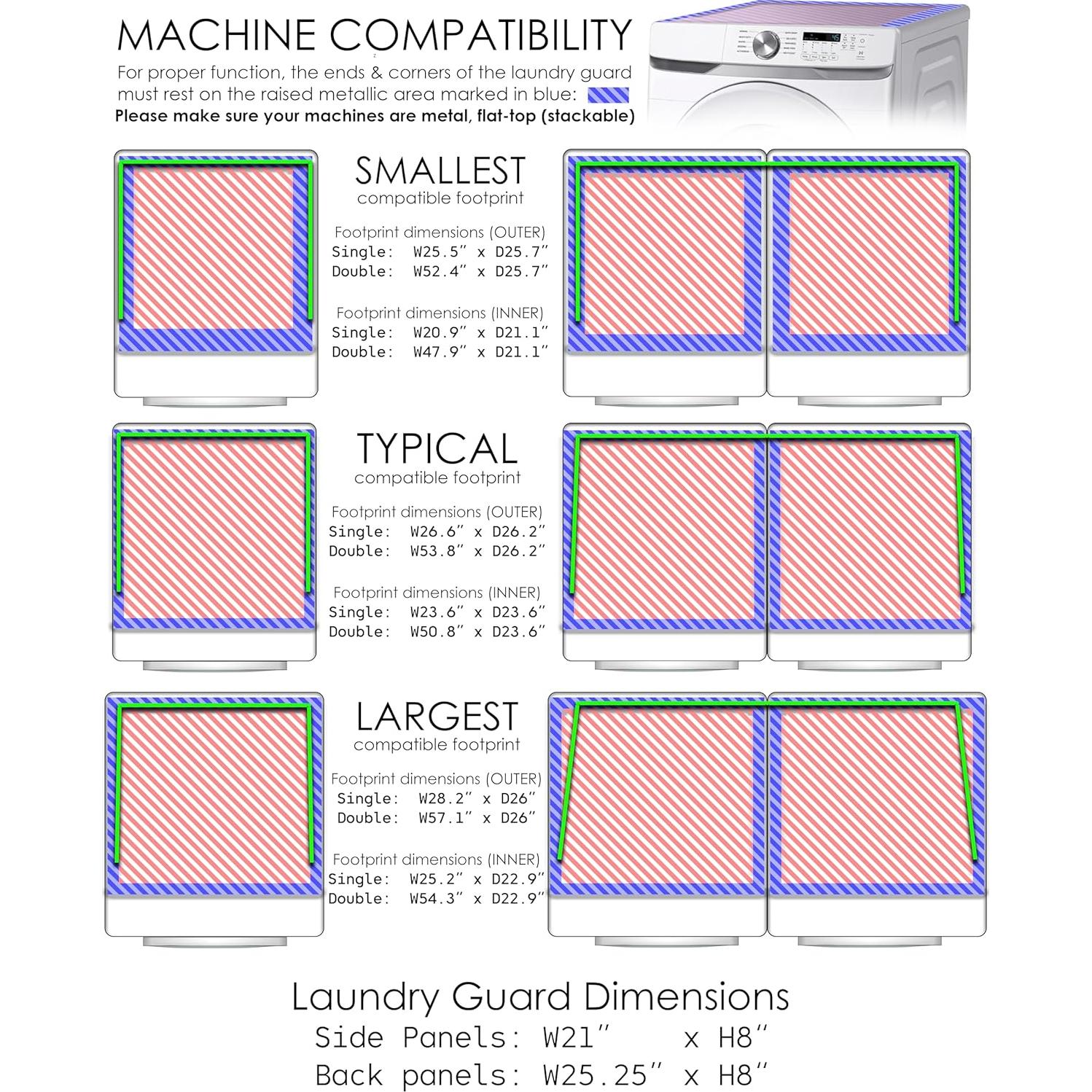 Guardián de Lavandería Haus Maus - Magnético Blanco 128.3 cm