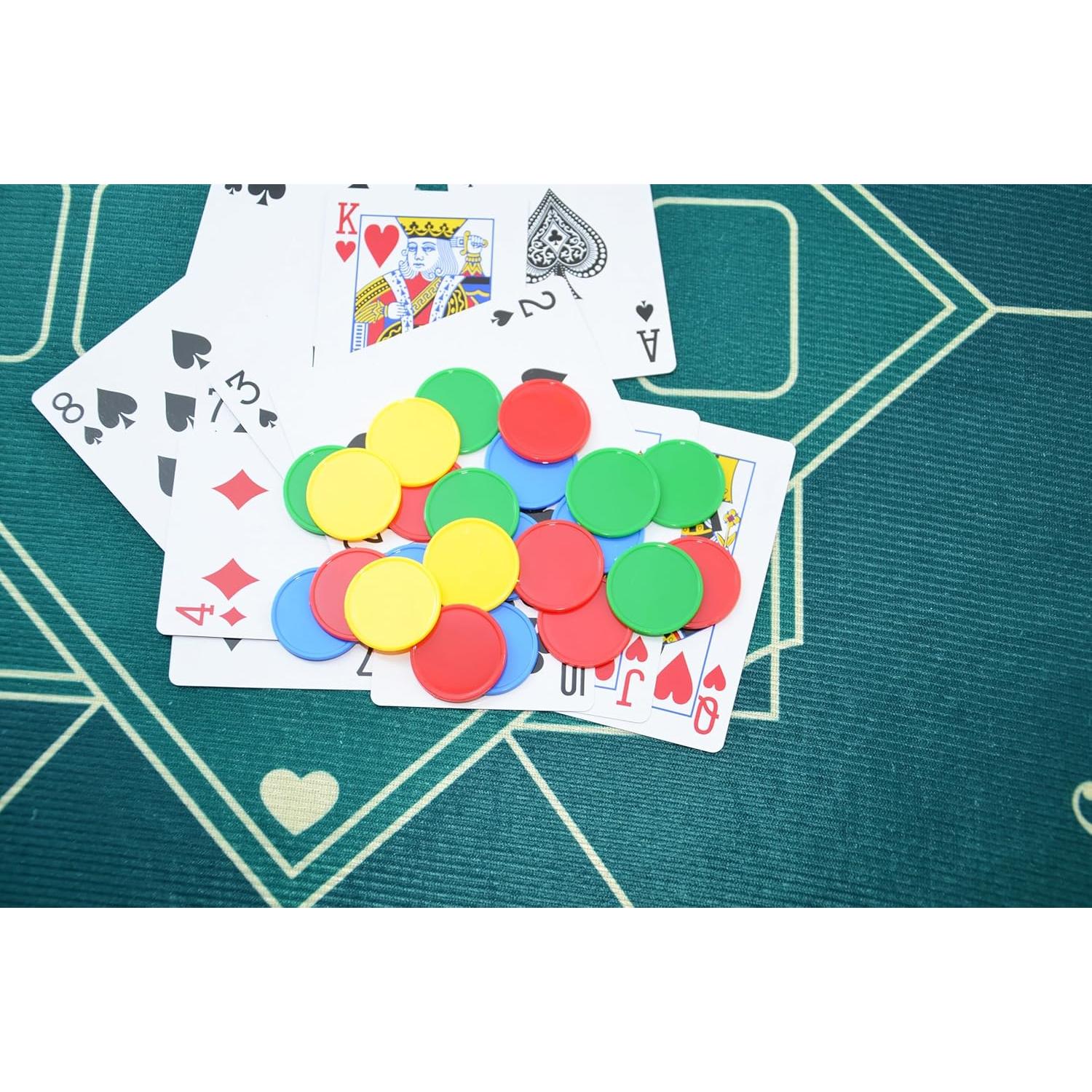 Set de 100 Fichas Plásticas 25mm SmartDealsPro con Caja