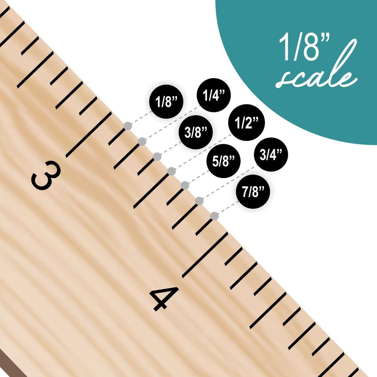 Regla de Escala Arquitectónica 30 cm EXTRIC - Madera Natural