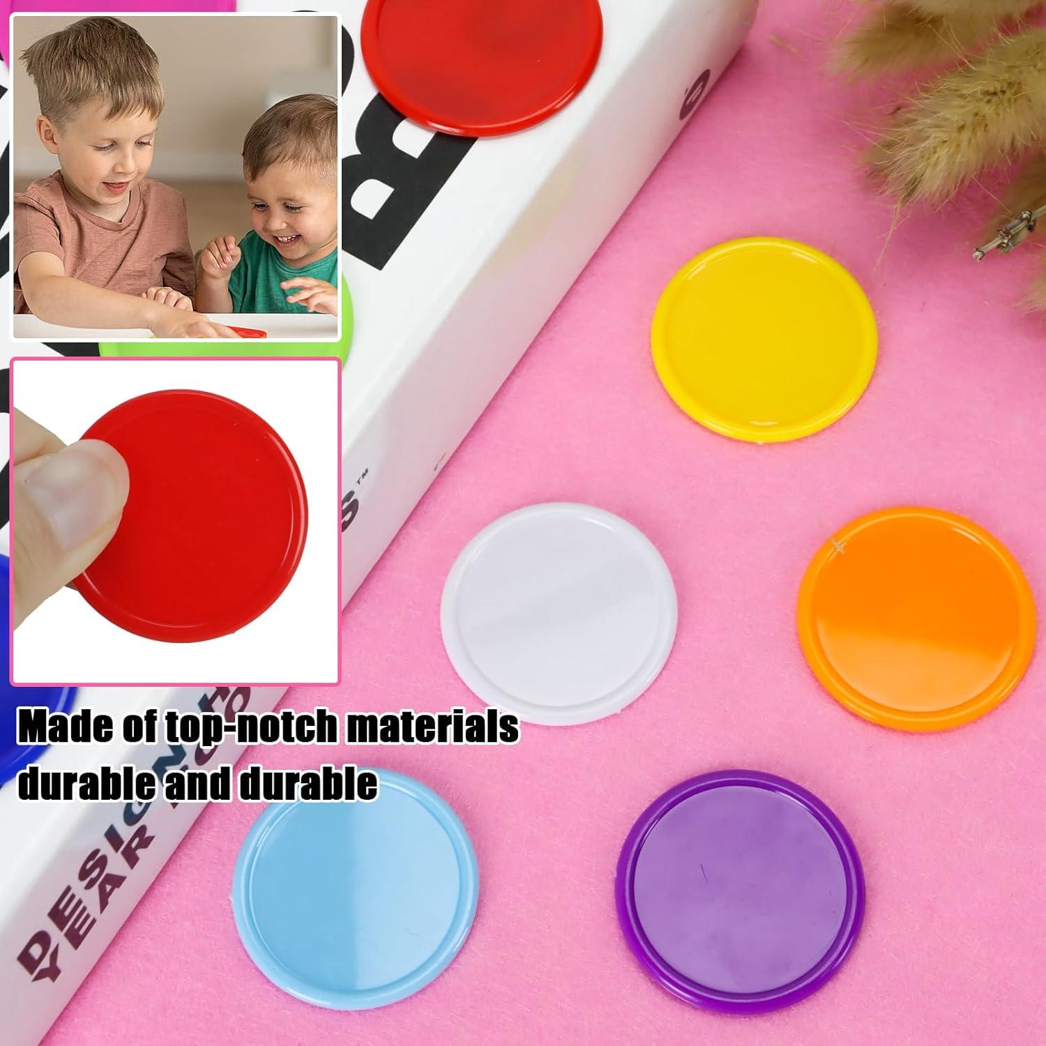 Fichas de Póker Wpxmer 250 PCS Plástico 3.81 cm 10 Colores