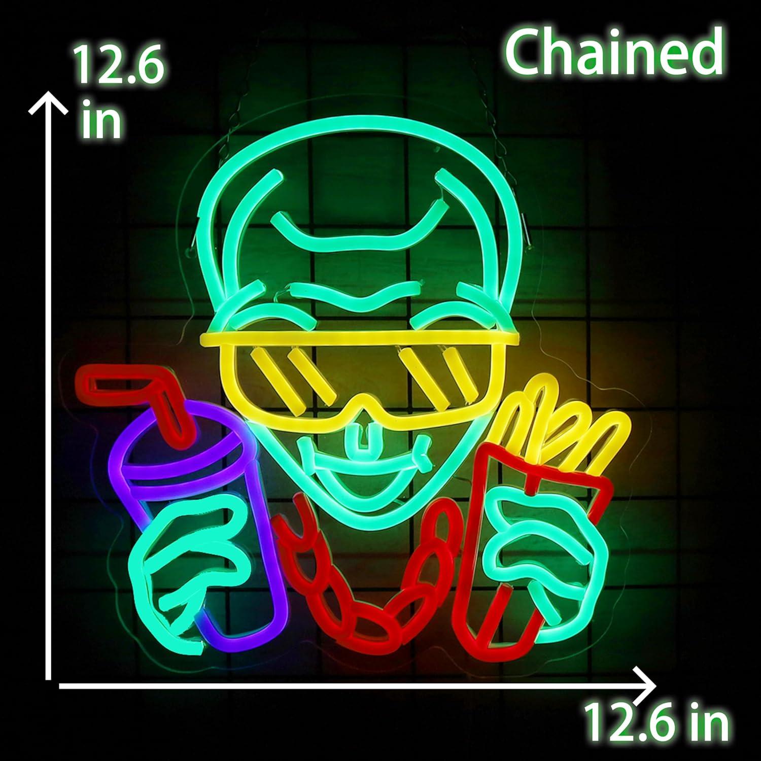 Letrero Neón LED LeDigPig Alienígena 32x32 cm Decoración