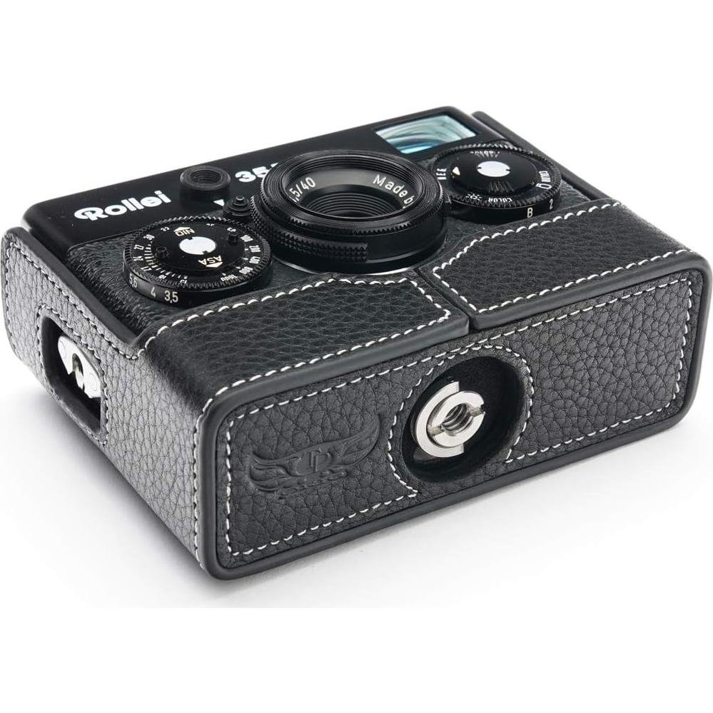 Funda de Cuero para Cámara Rollei 35SE BolinUS Negra